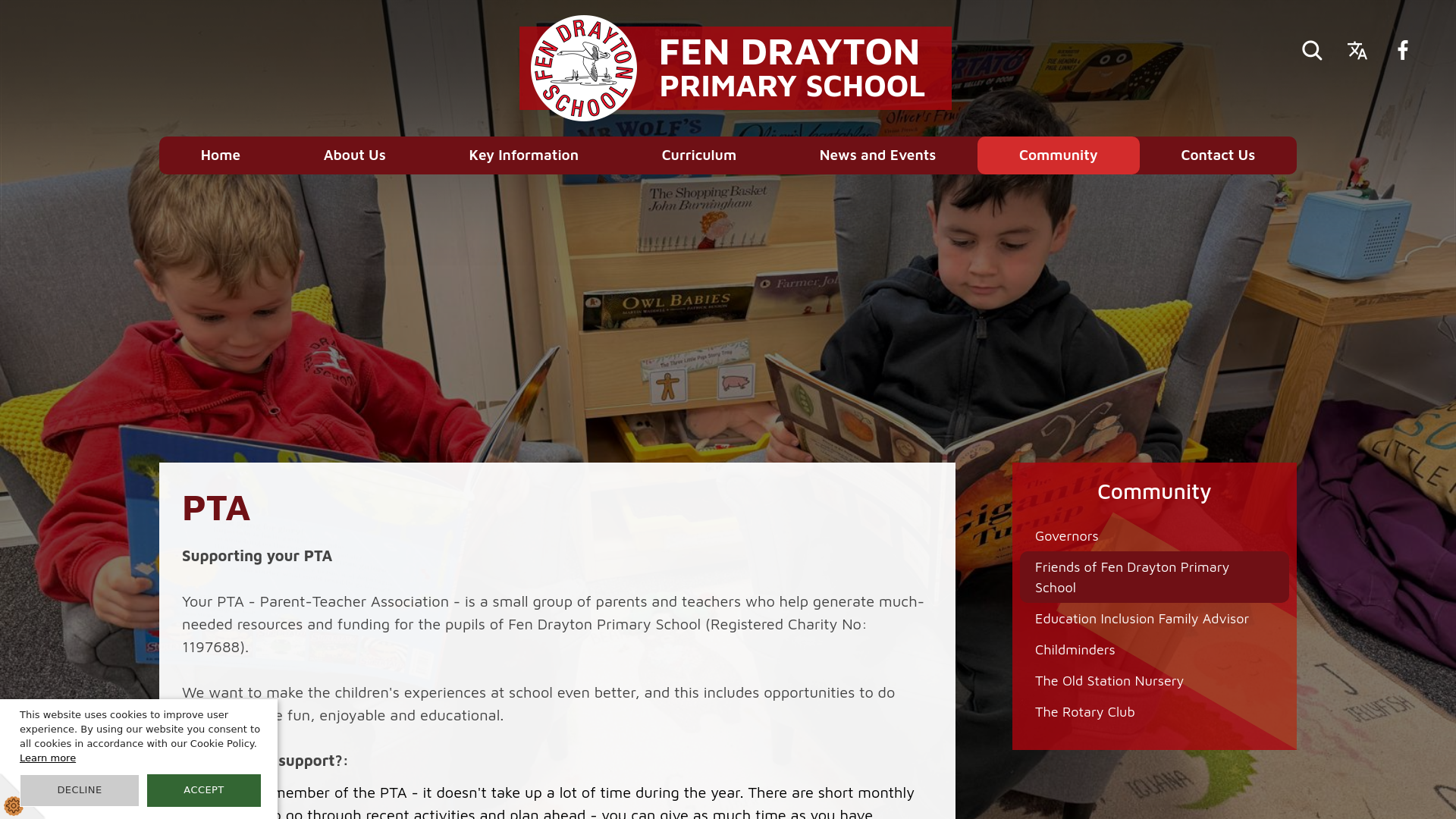 Website screenshot