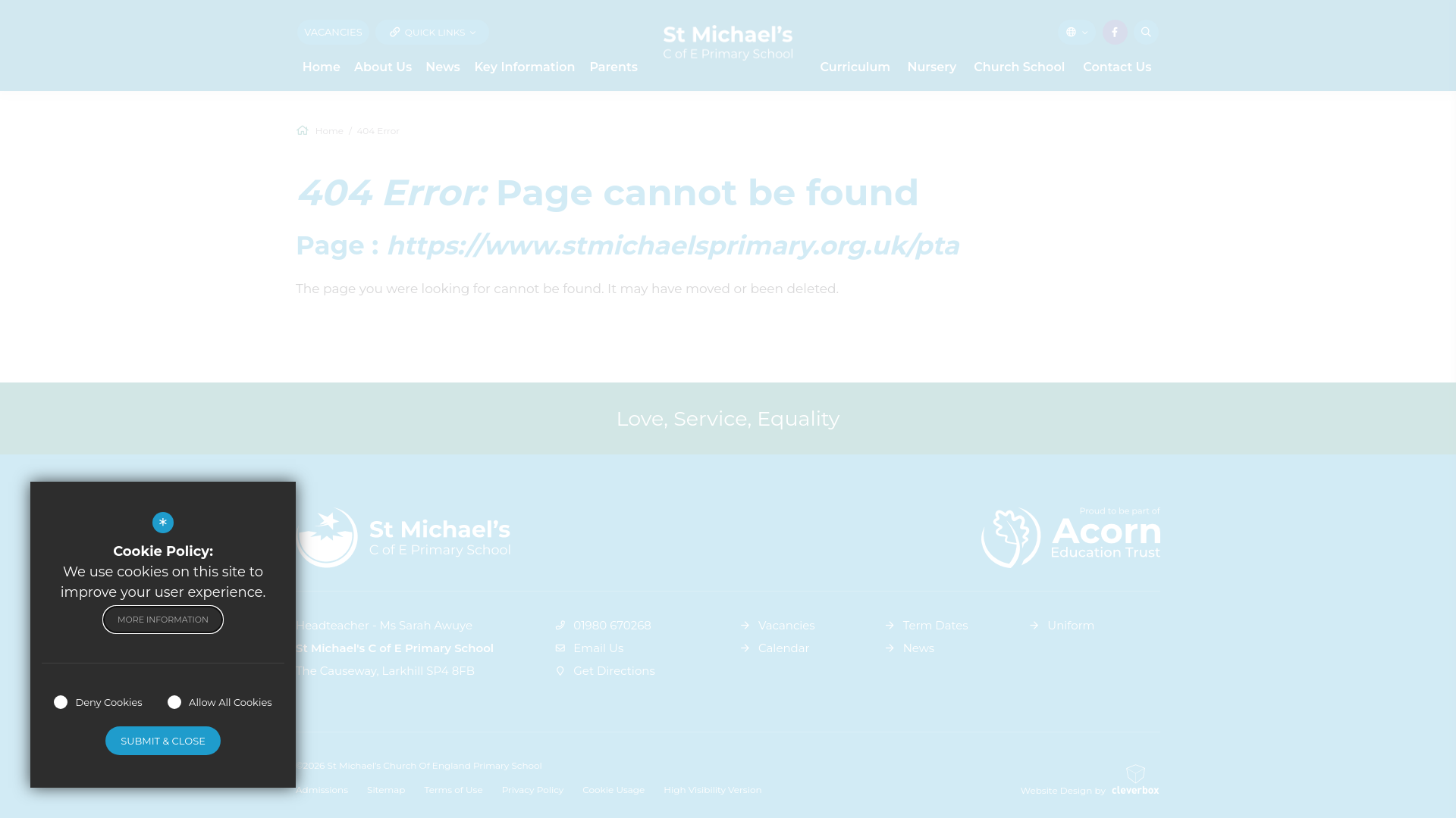 Website screenshot