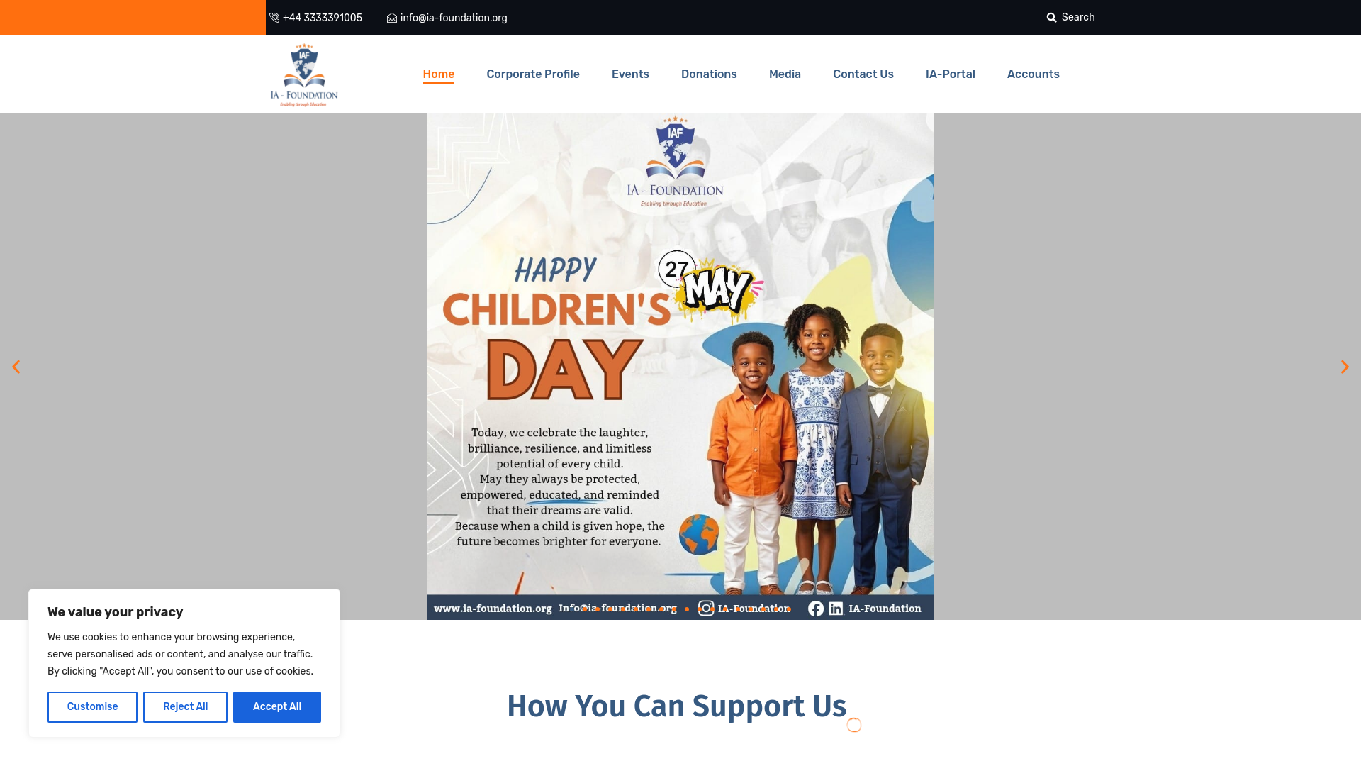 Website screenshot