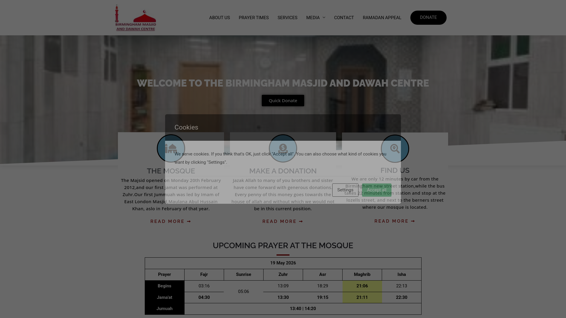 Website screenshot