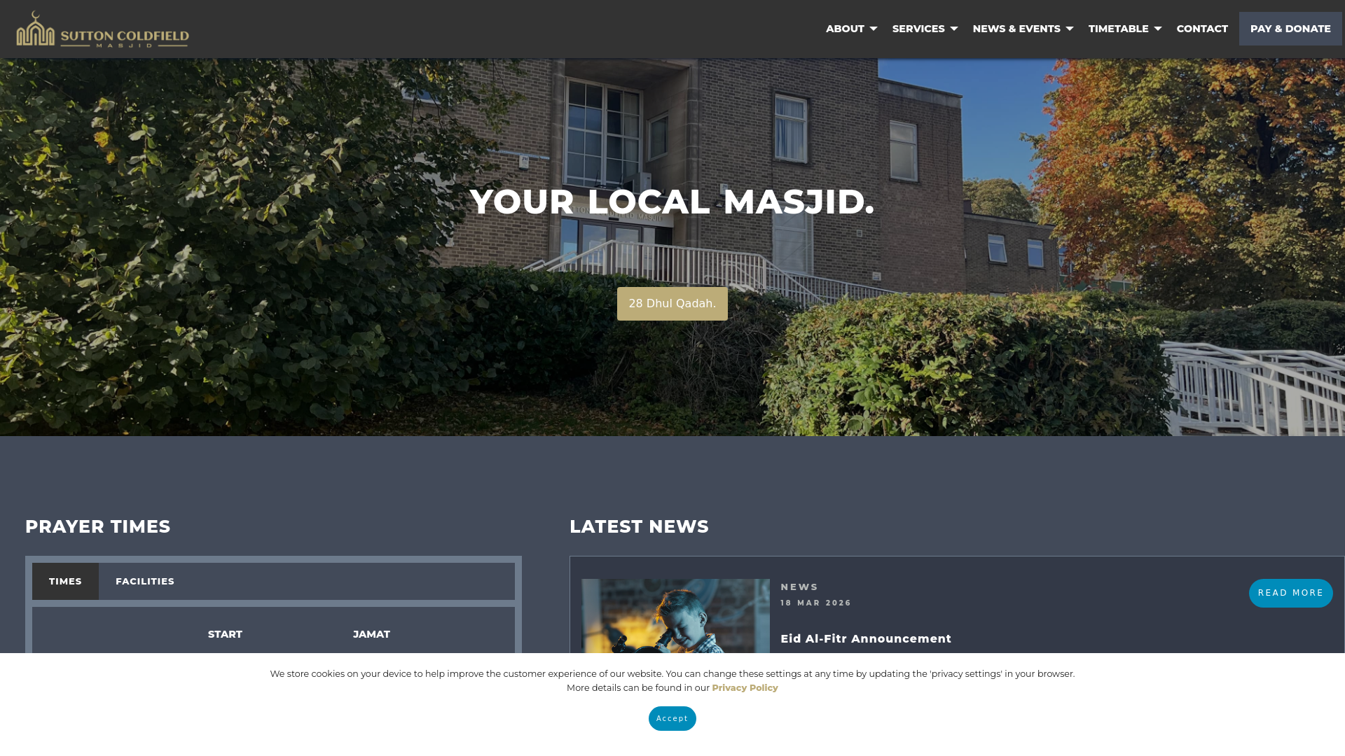 Website screenshot