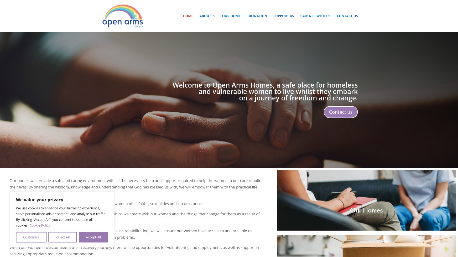 Website screenshot