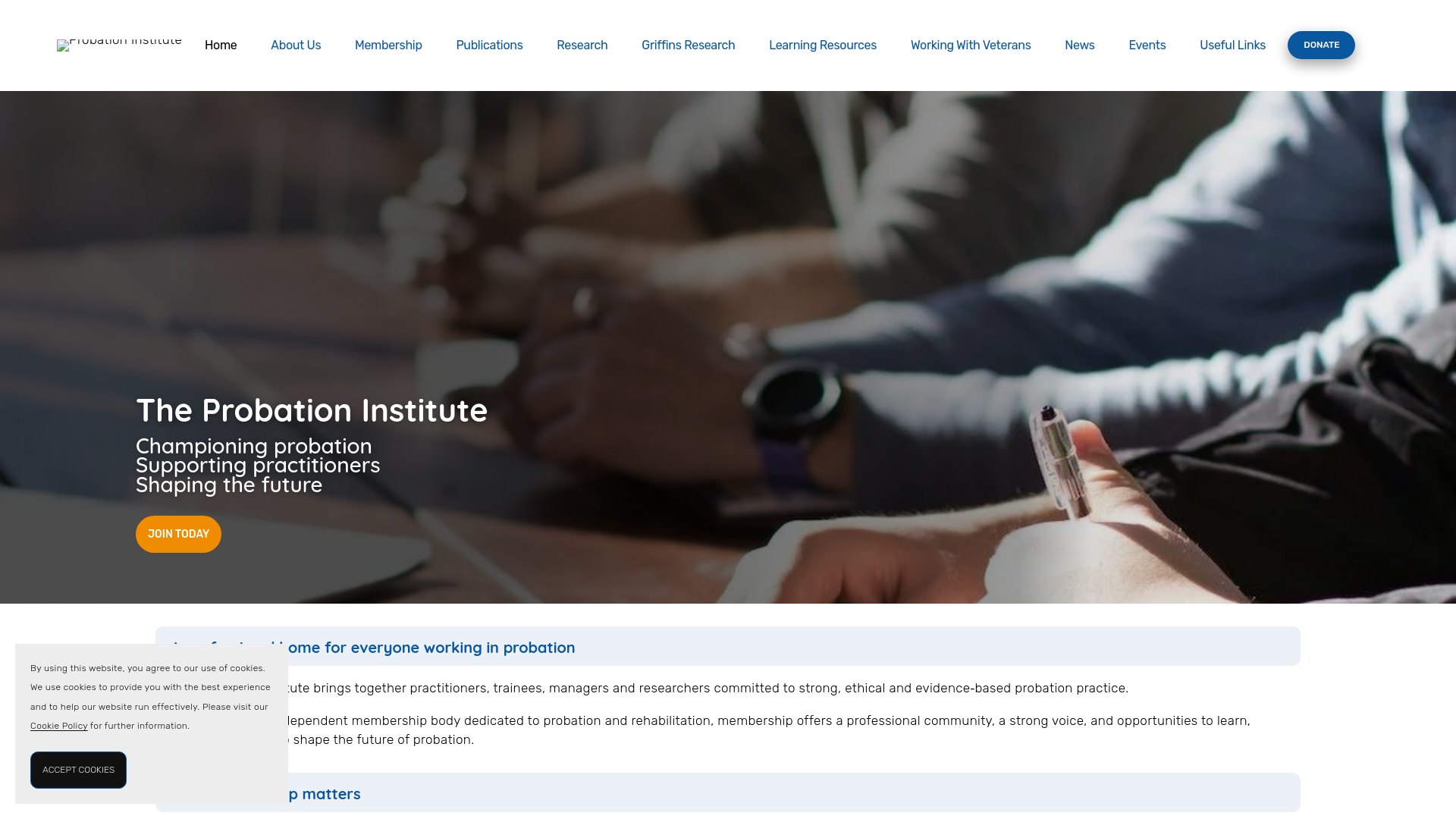 Website screenshot