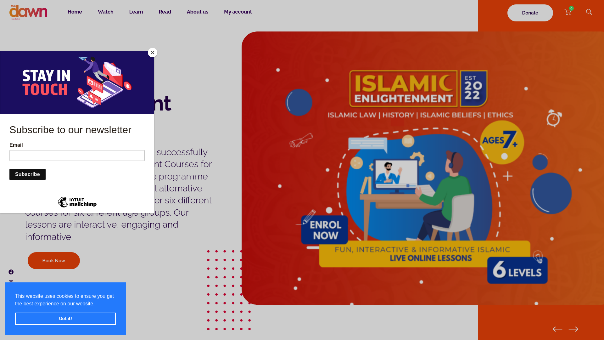 Website screenshot