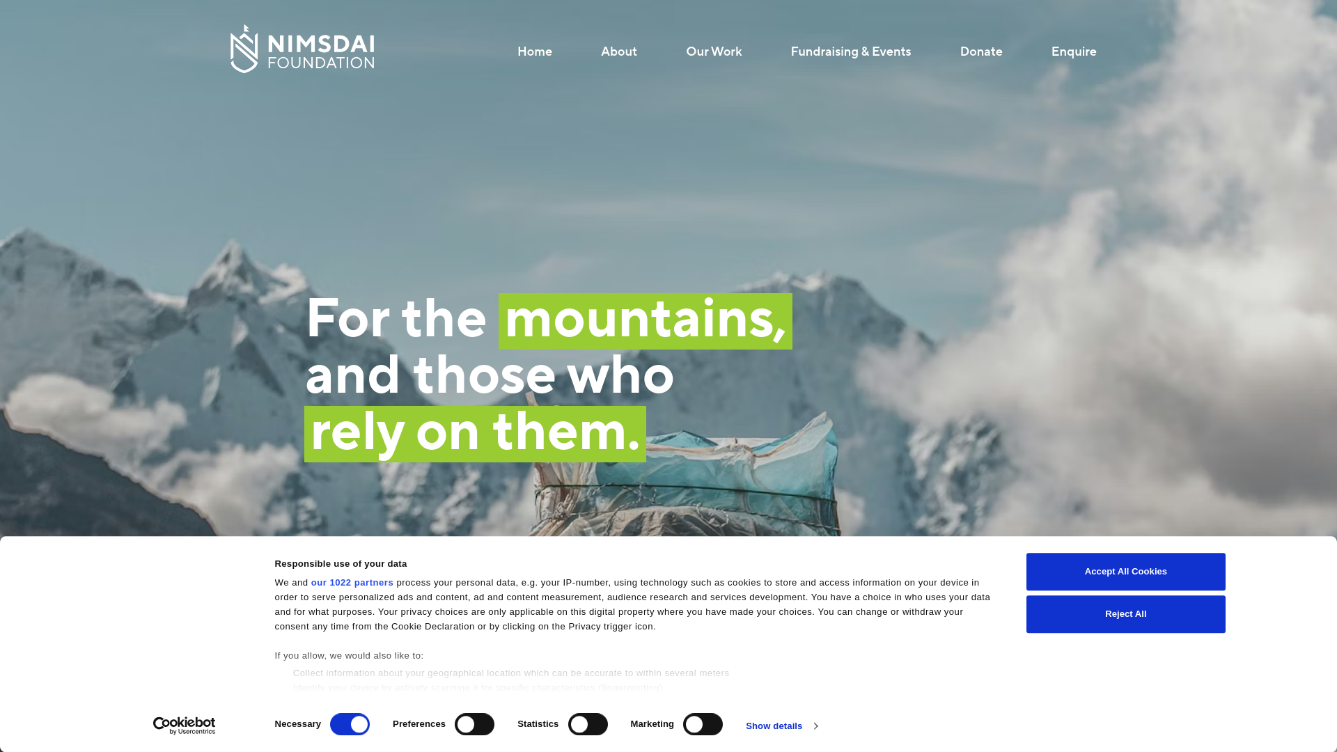 Website screenshot