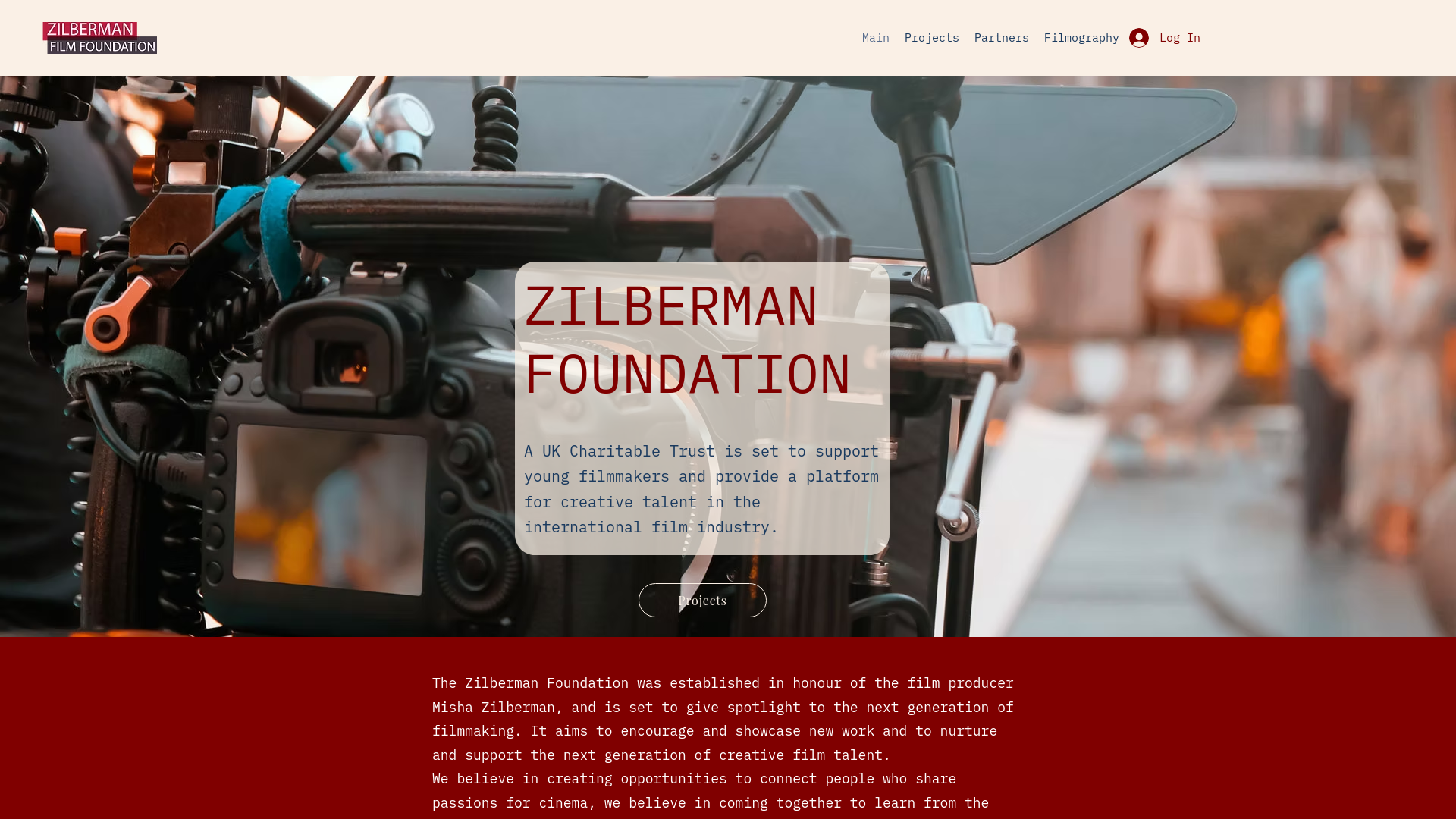 Website screenshot