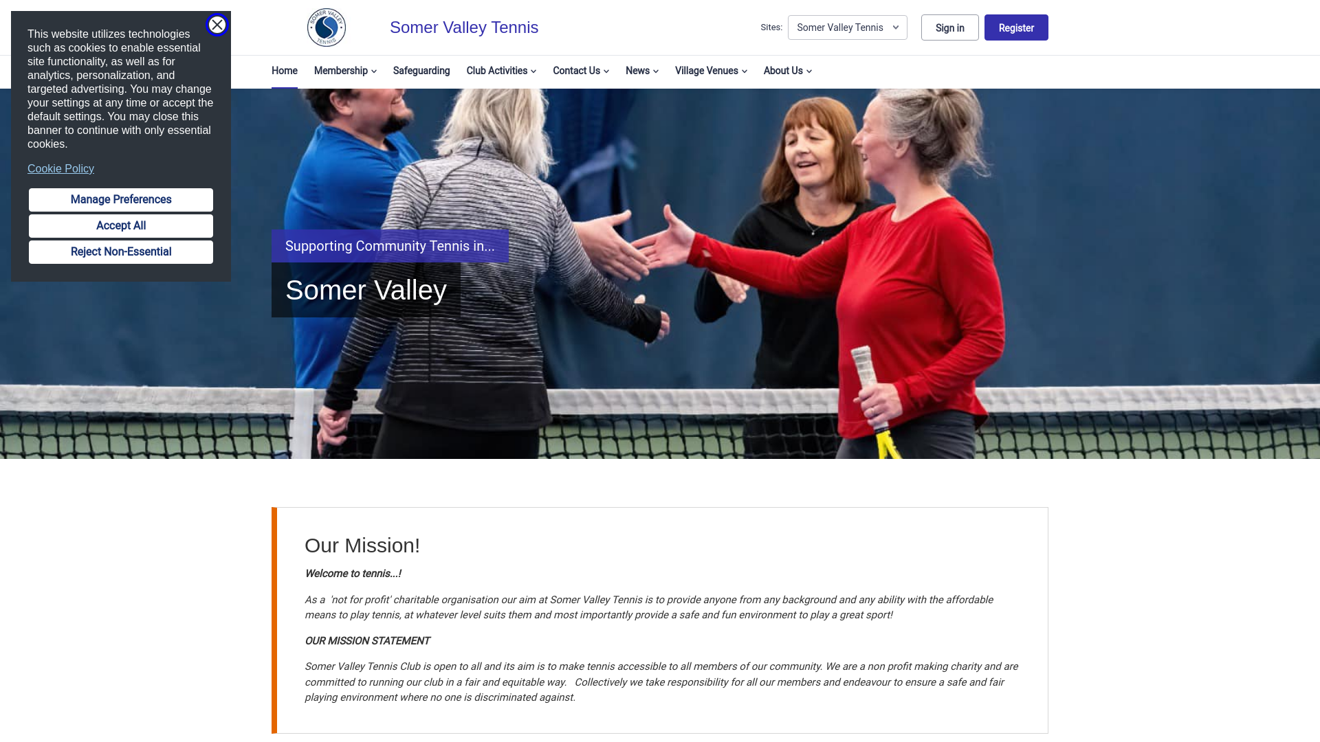 Website screenshot