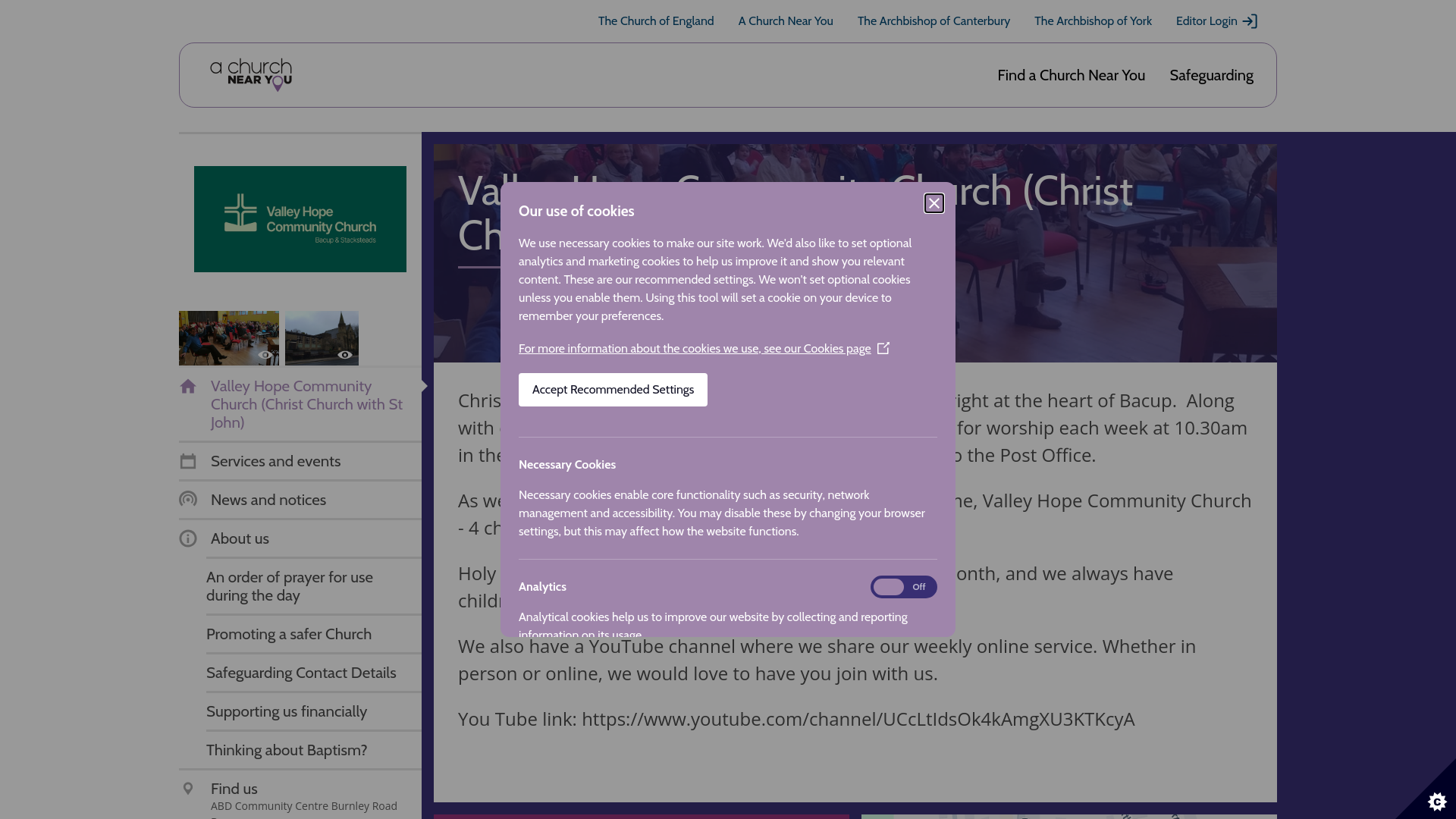 Website screenshot