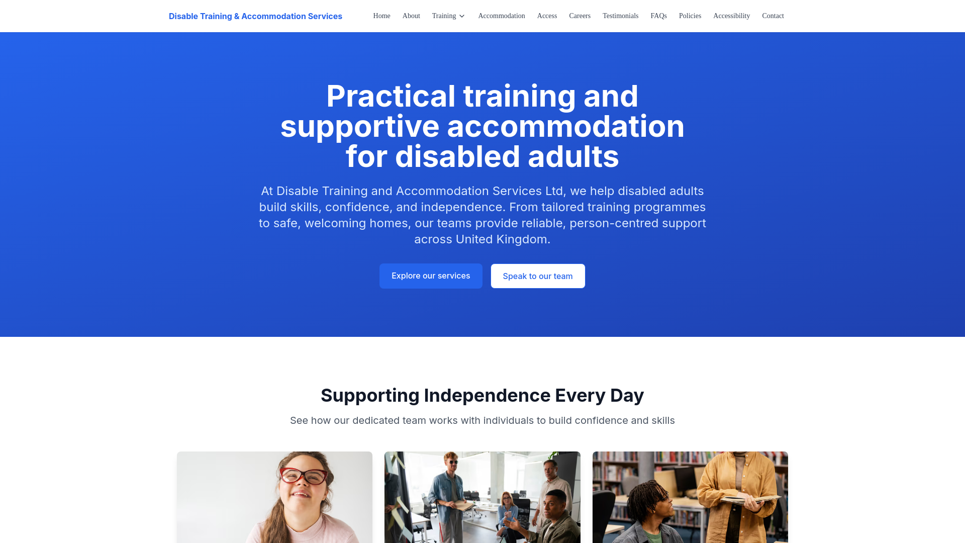 Website screenshot
