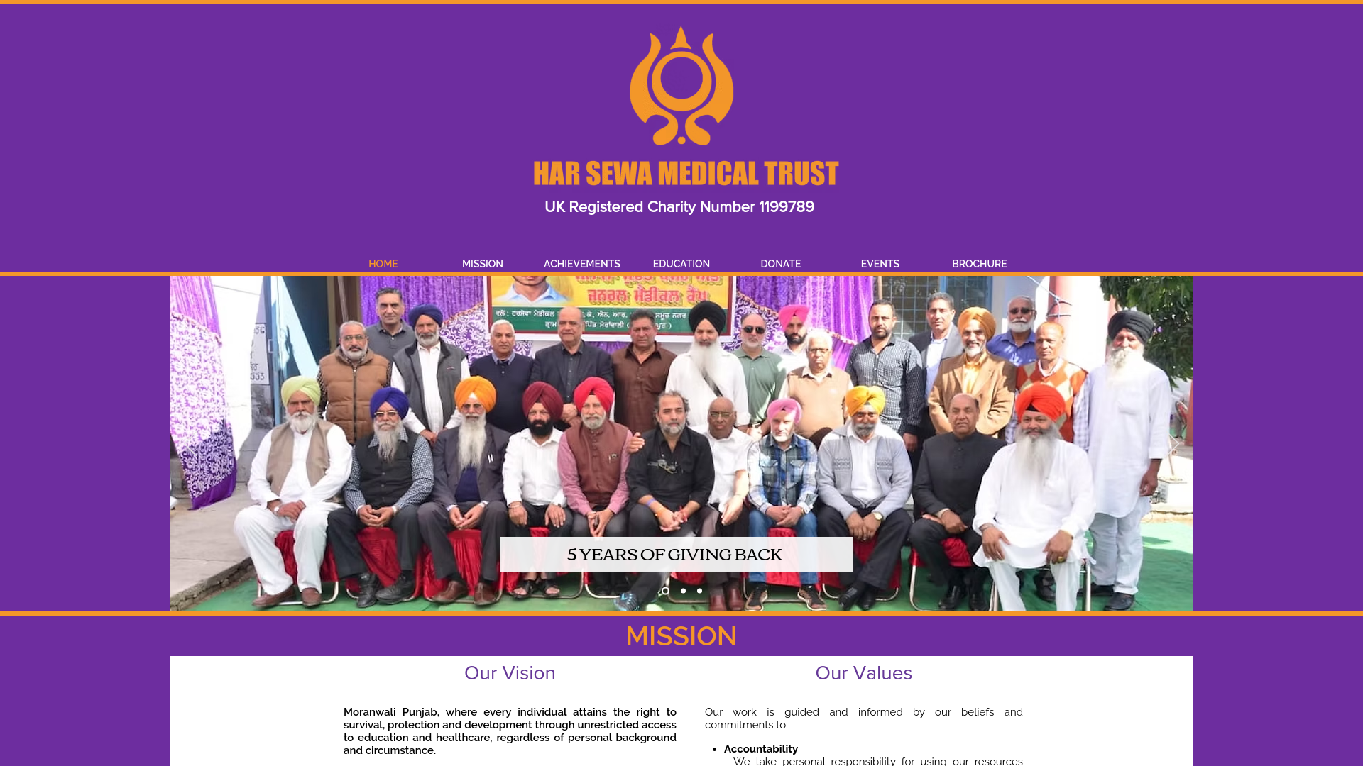 Website screenshot