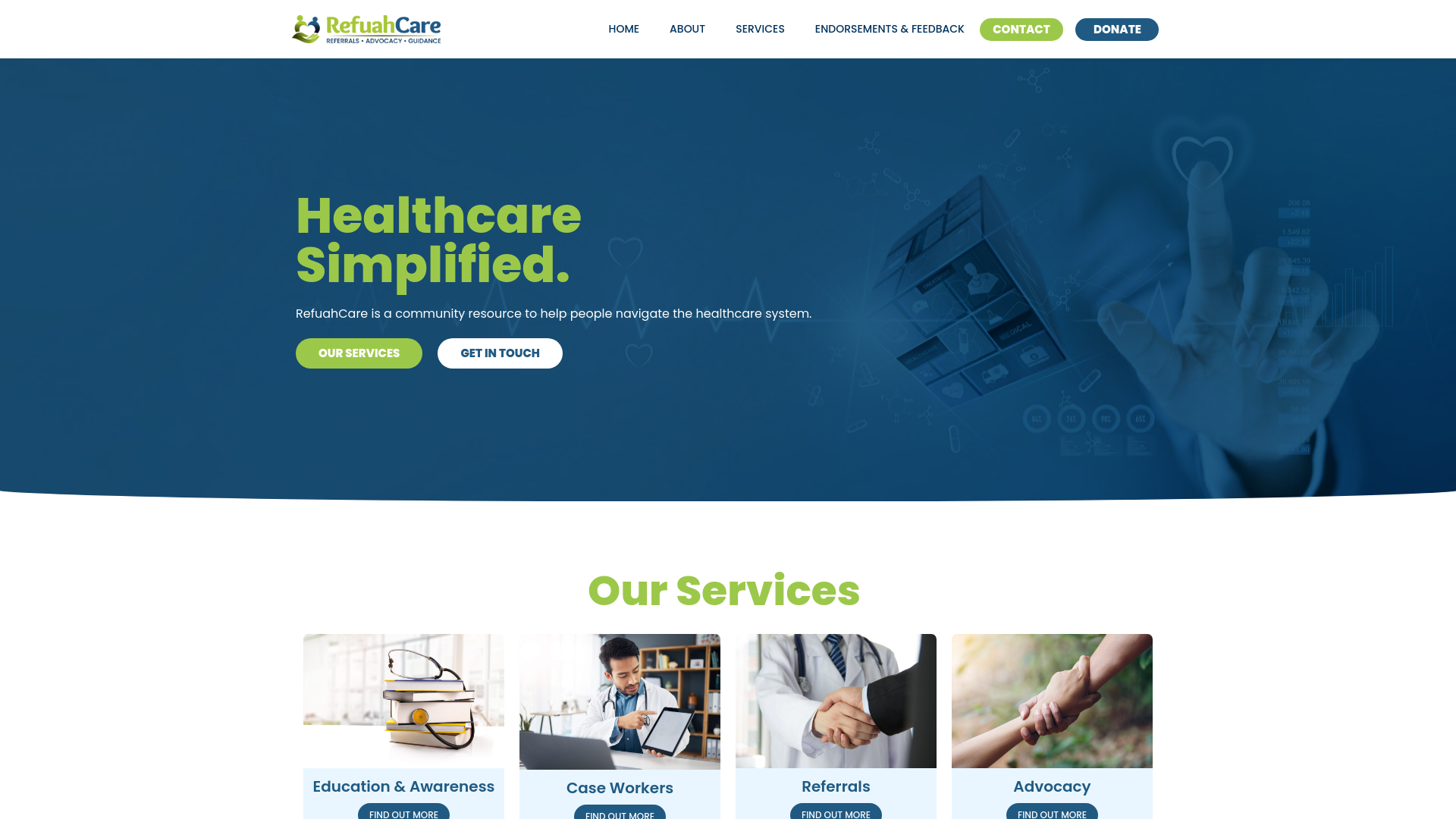 Website screenshot