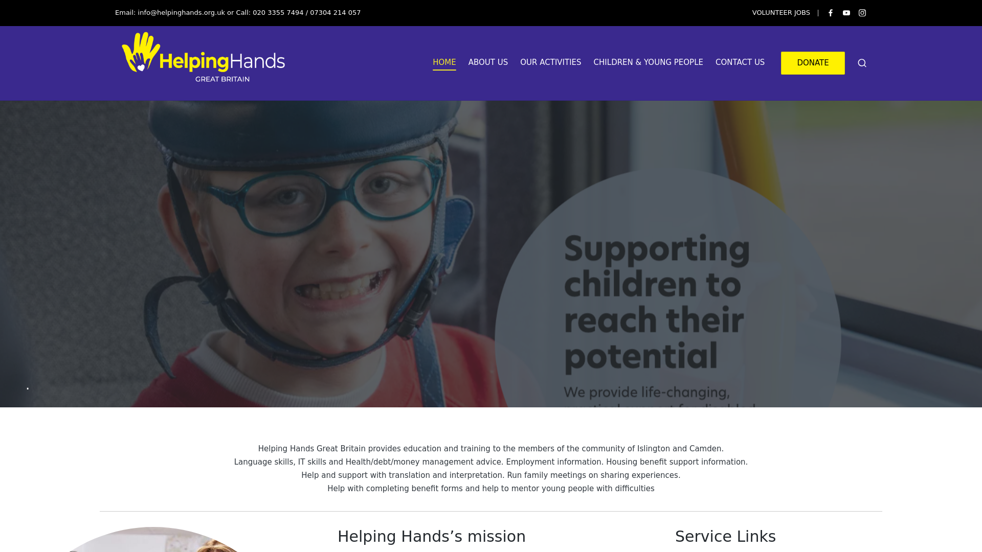 Website screenshot