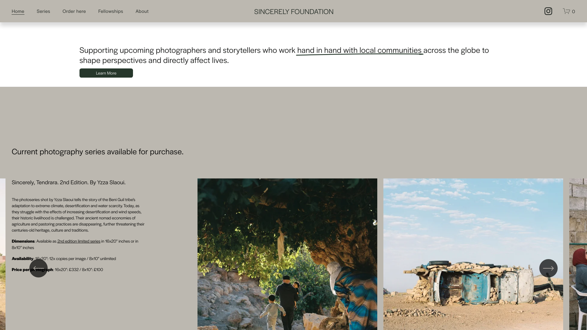 Website screenshot