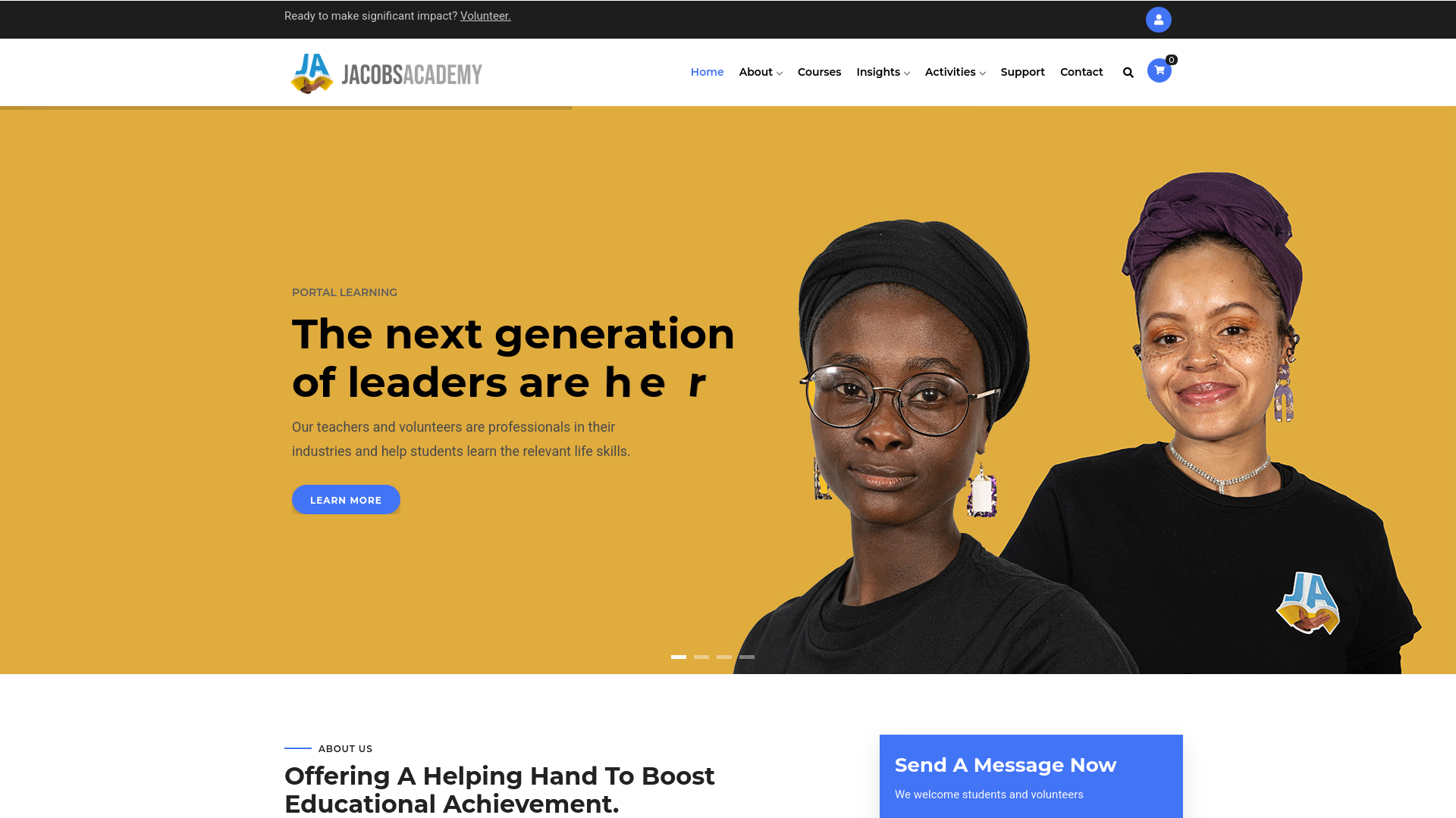 Website screenshot