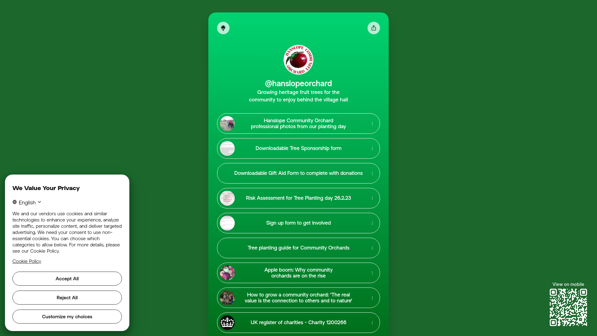 Website screenshot