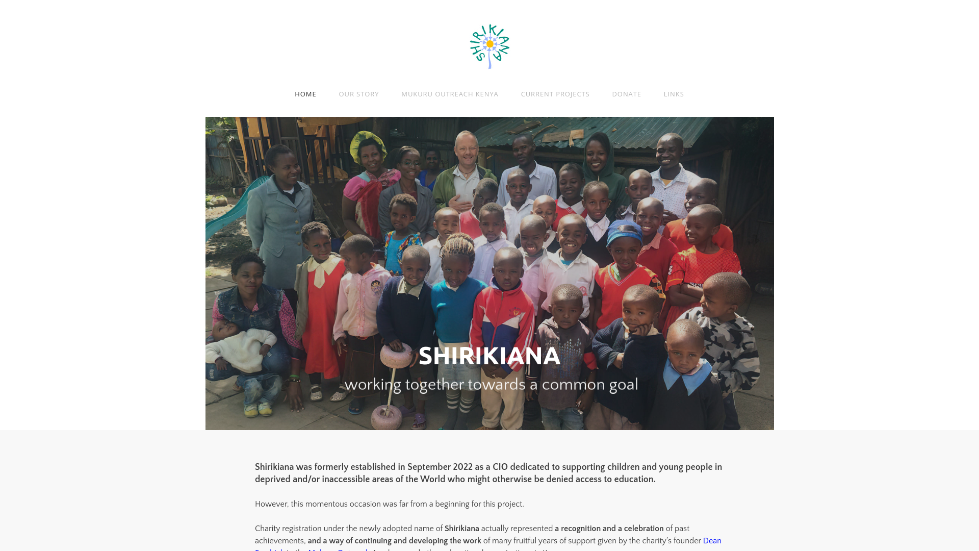 Website screenshot