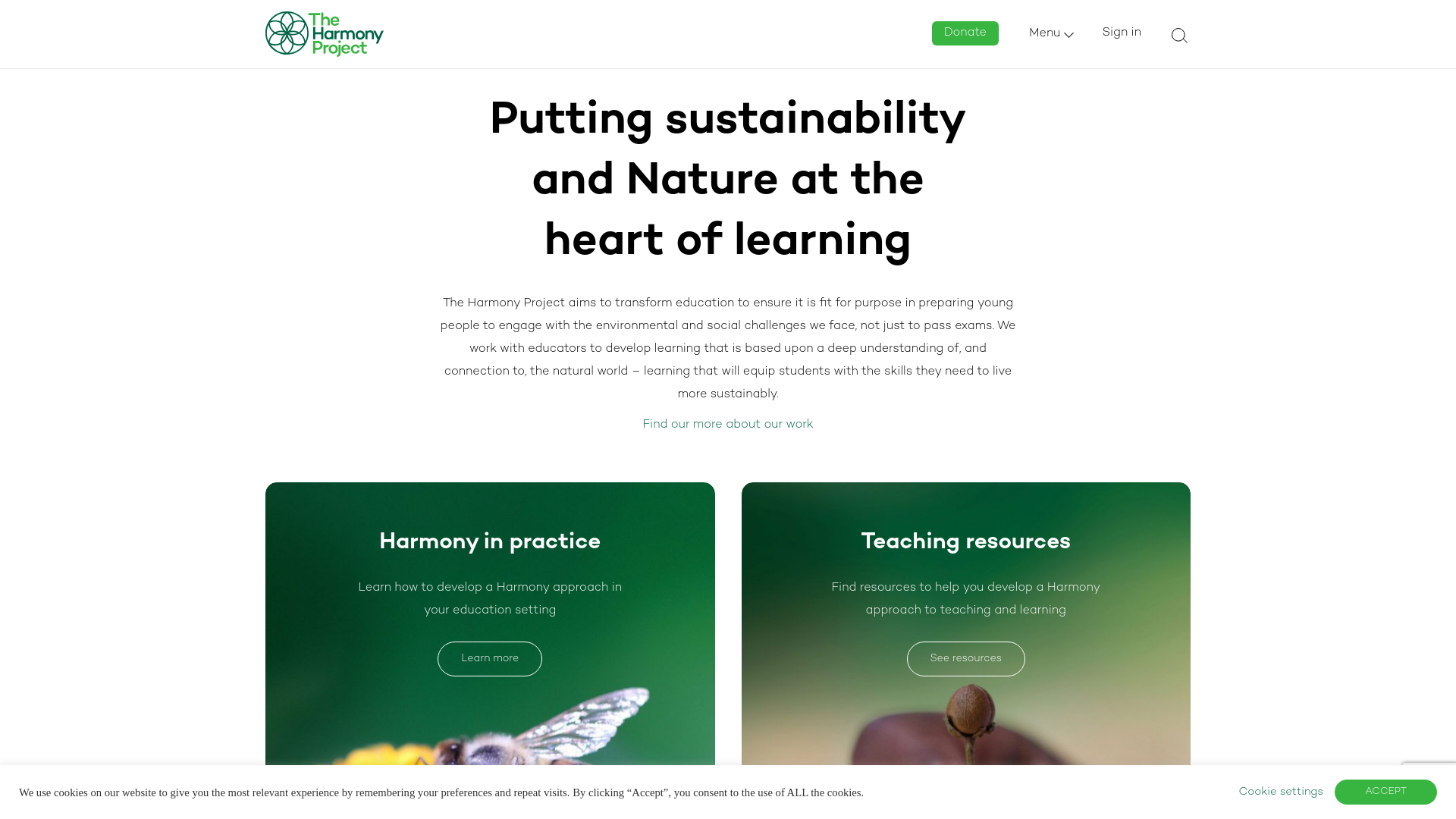 Website screenshot