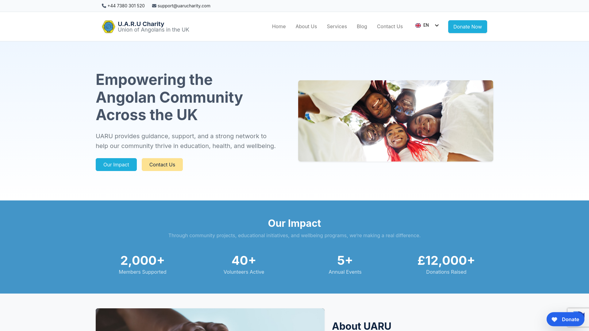 Website screenshot