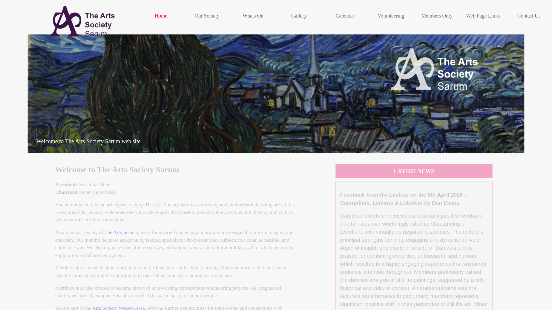 Website screenshot