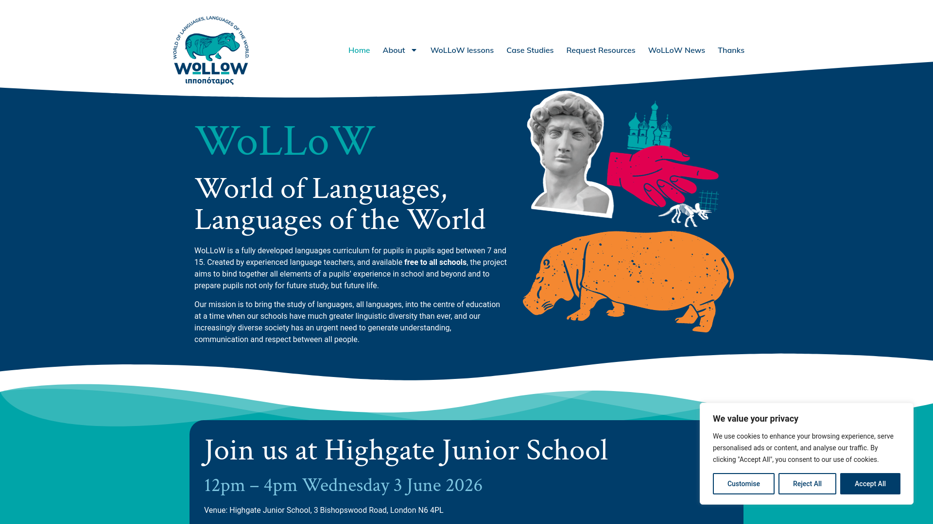 Website screenshot