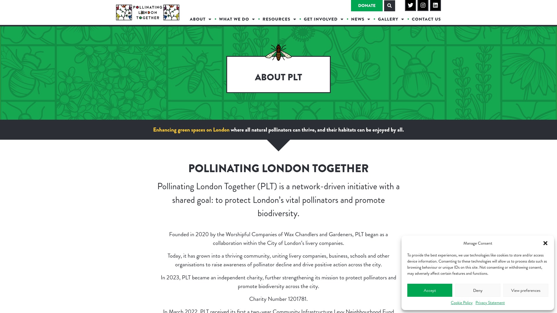 Website screenshot