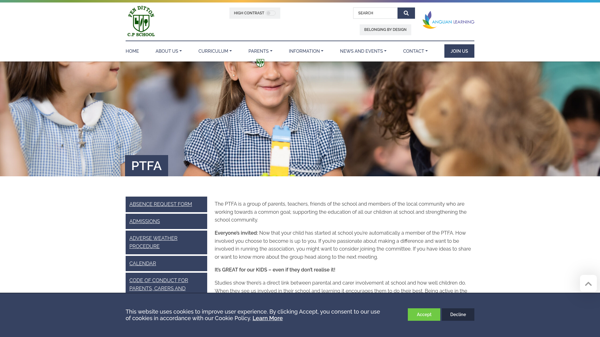 Website screenshot