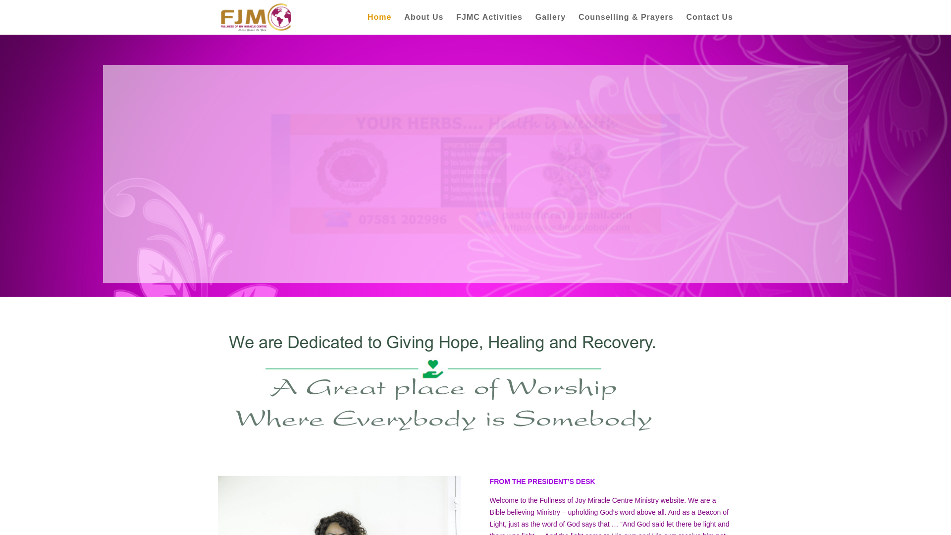 Website screenshot
