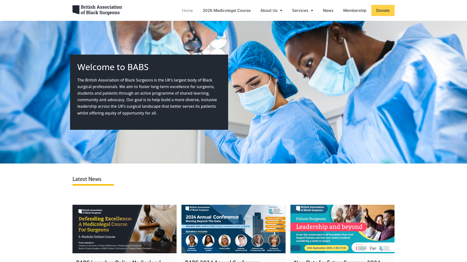 Website screenshot