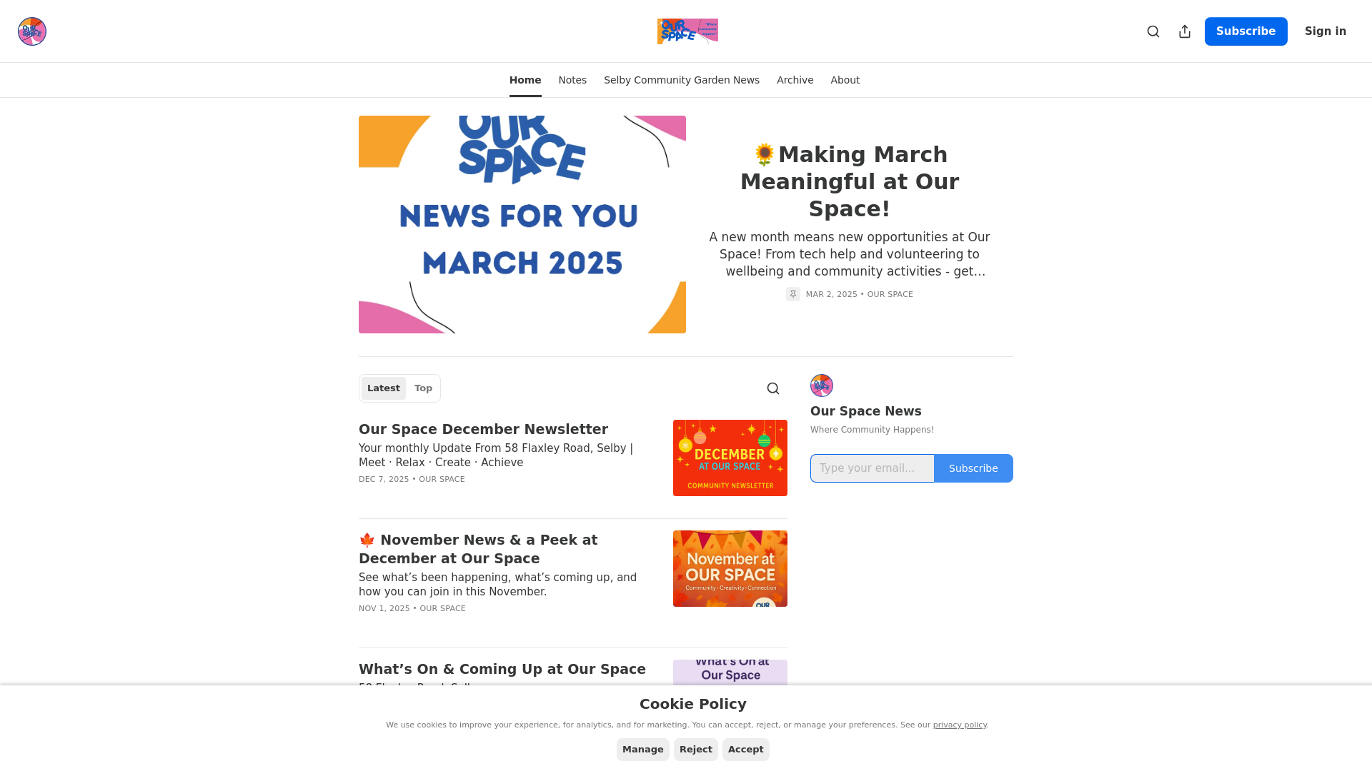 Website screenshot