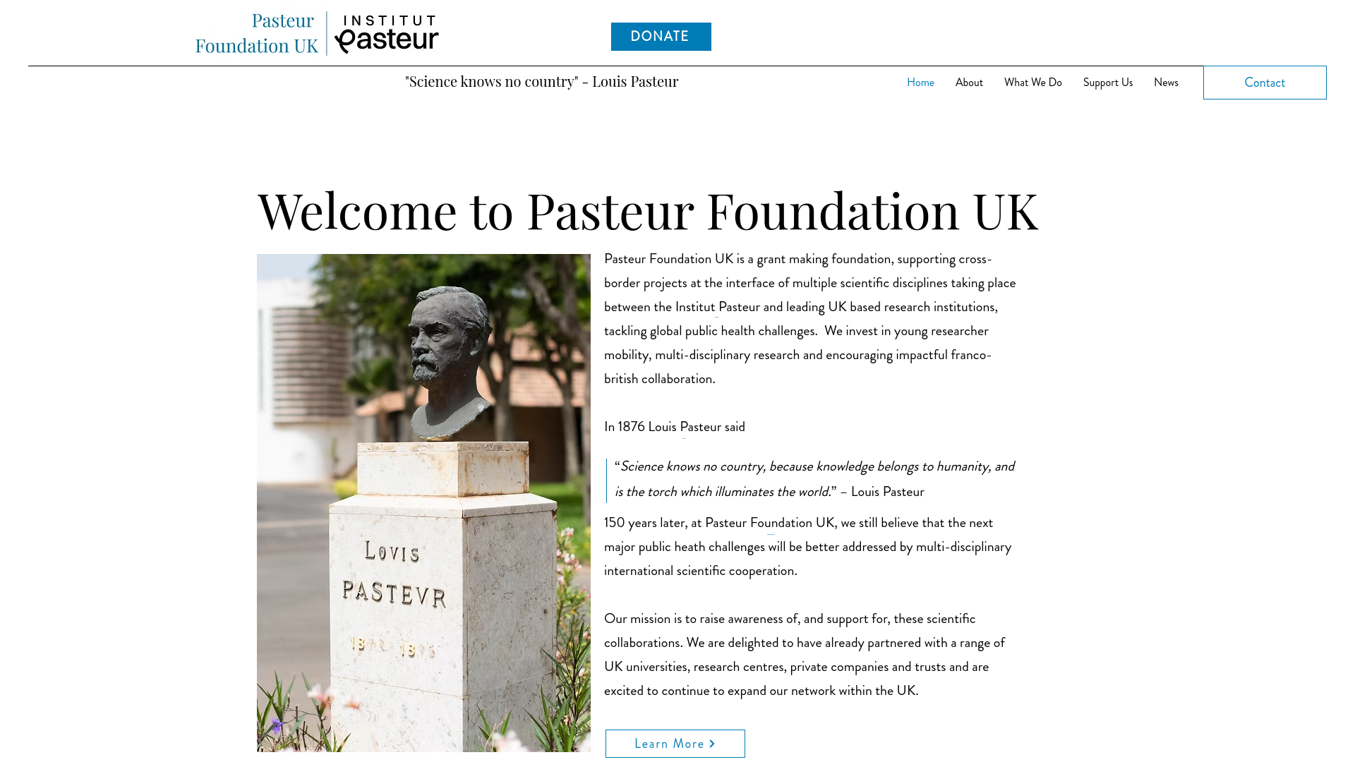 Website screenshot