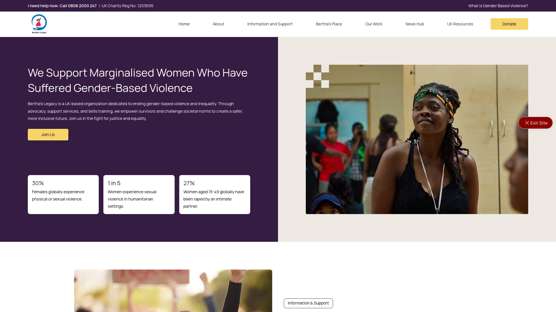 Website screenshot