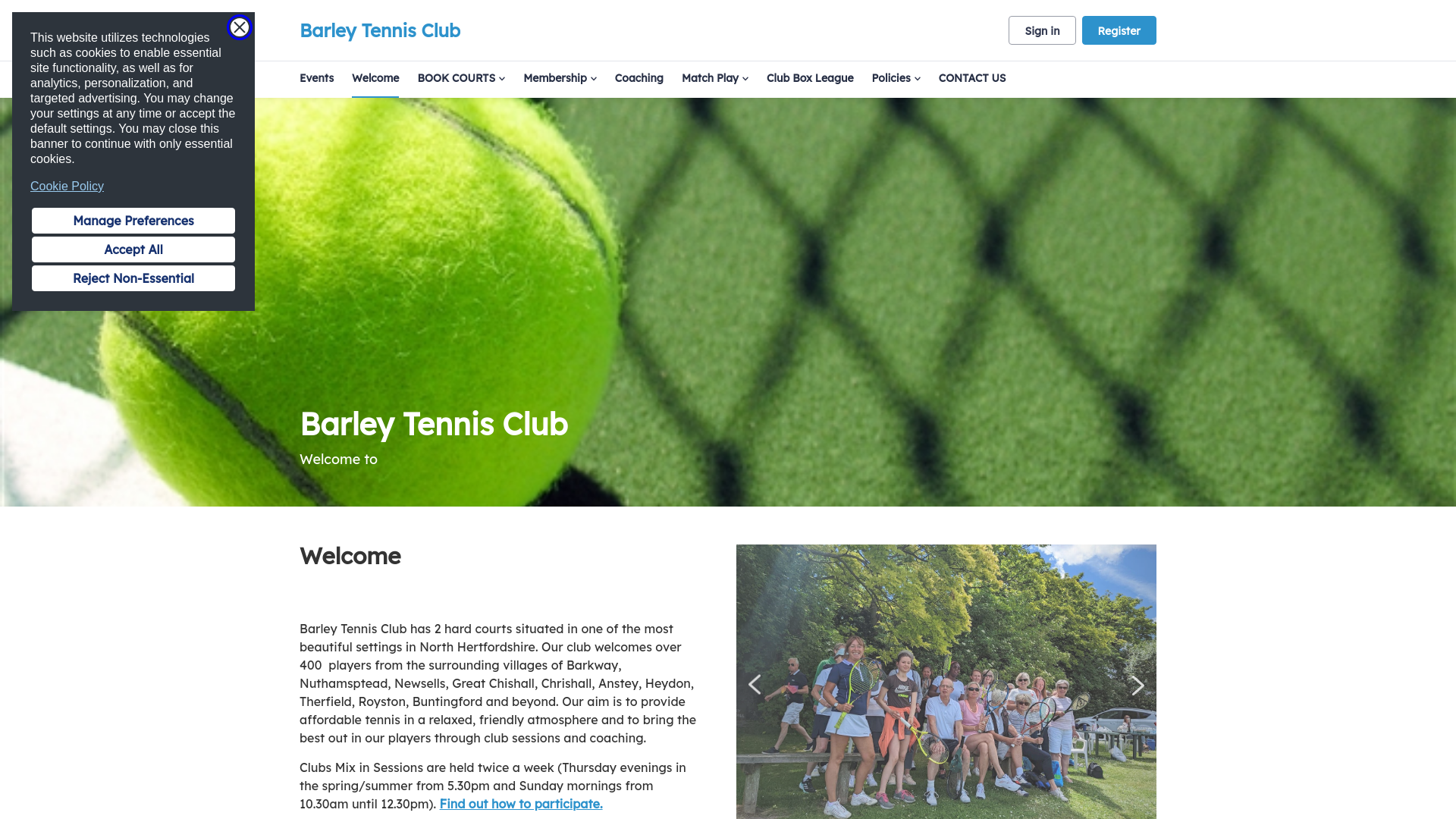 Website screenshot