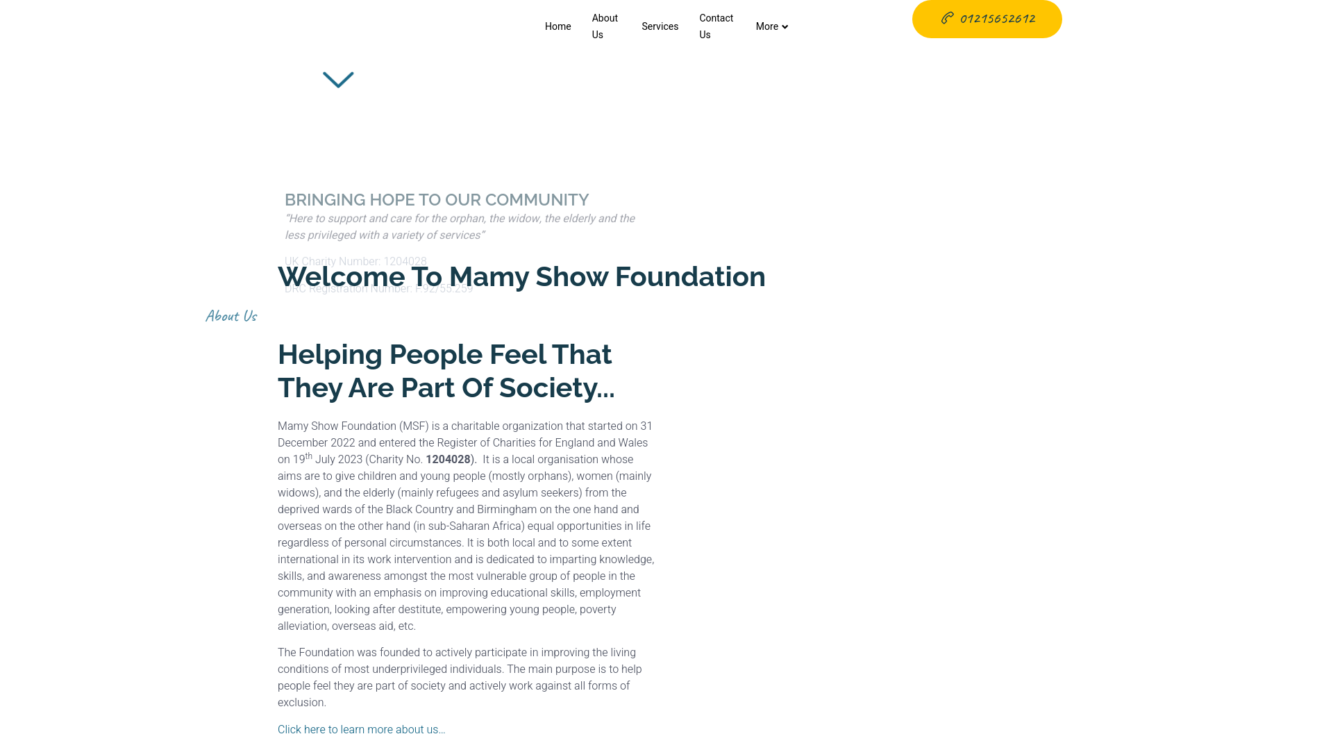 Website screenshot