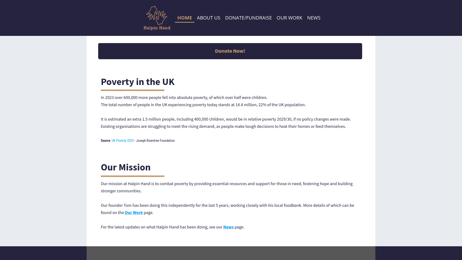 Website screenshot
