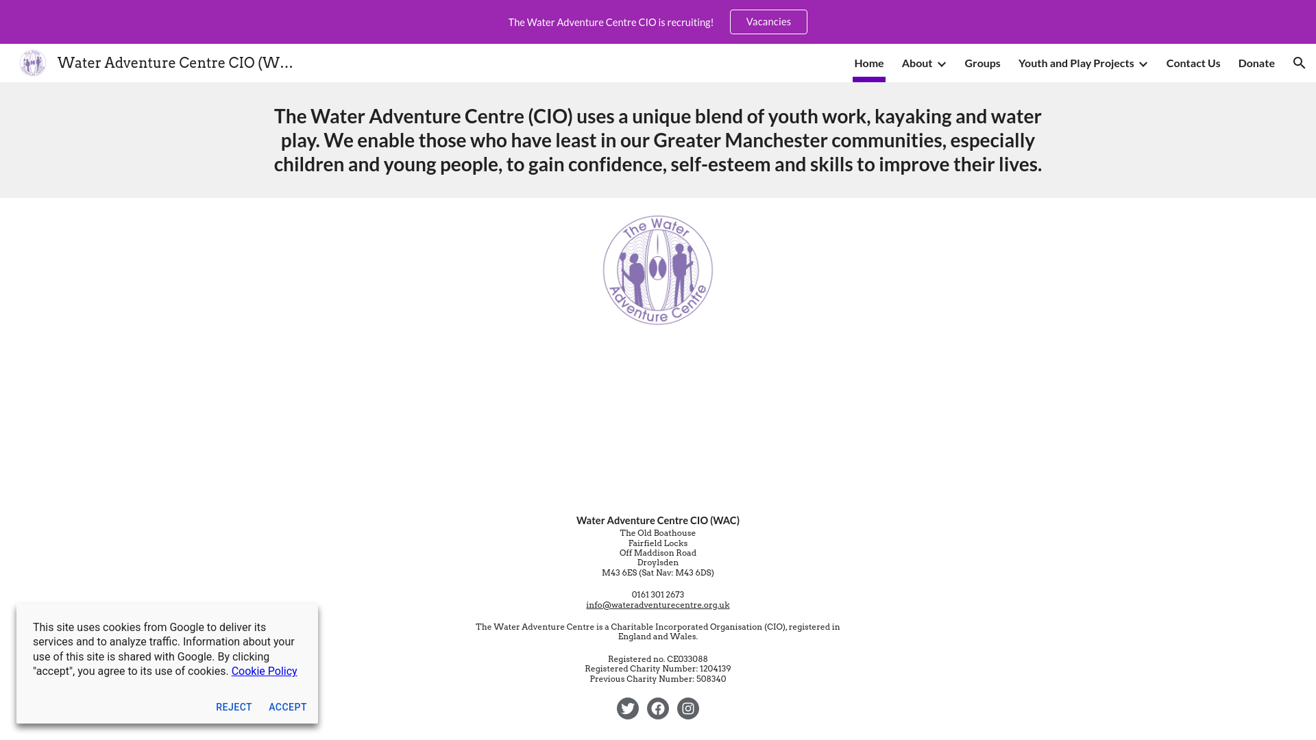 Website screenshot