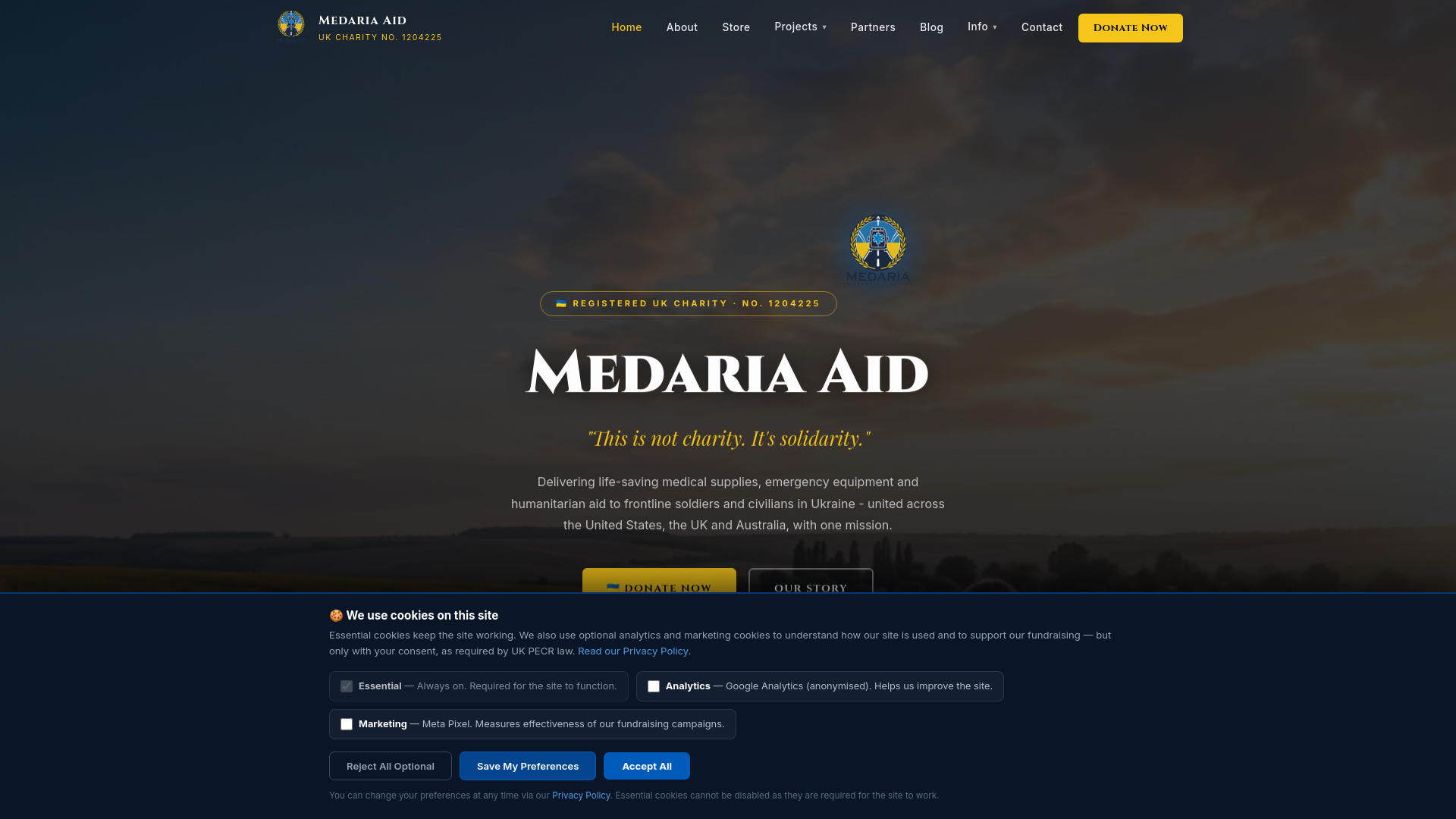 Website screenshot