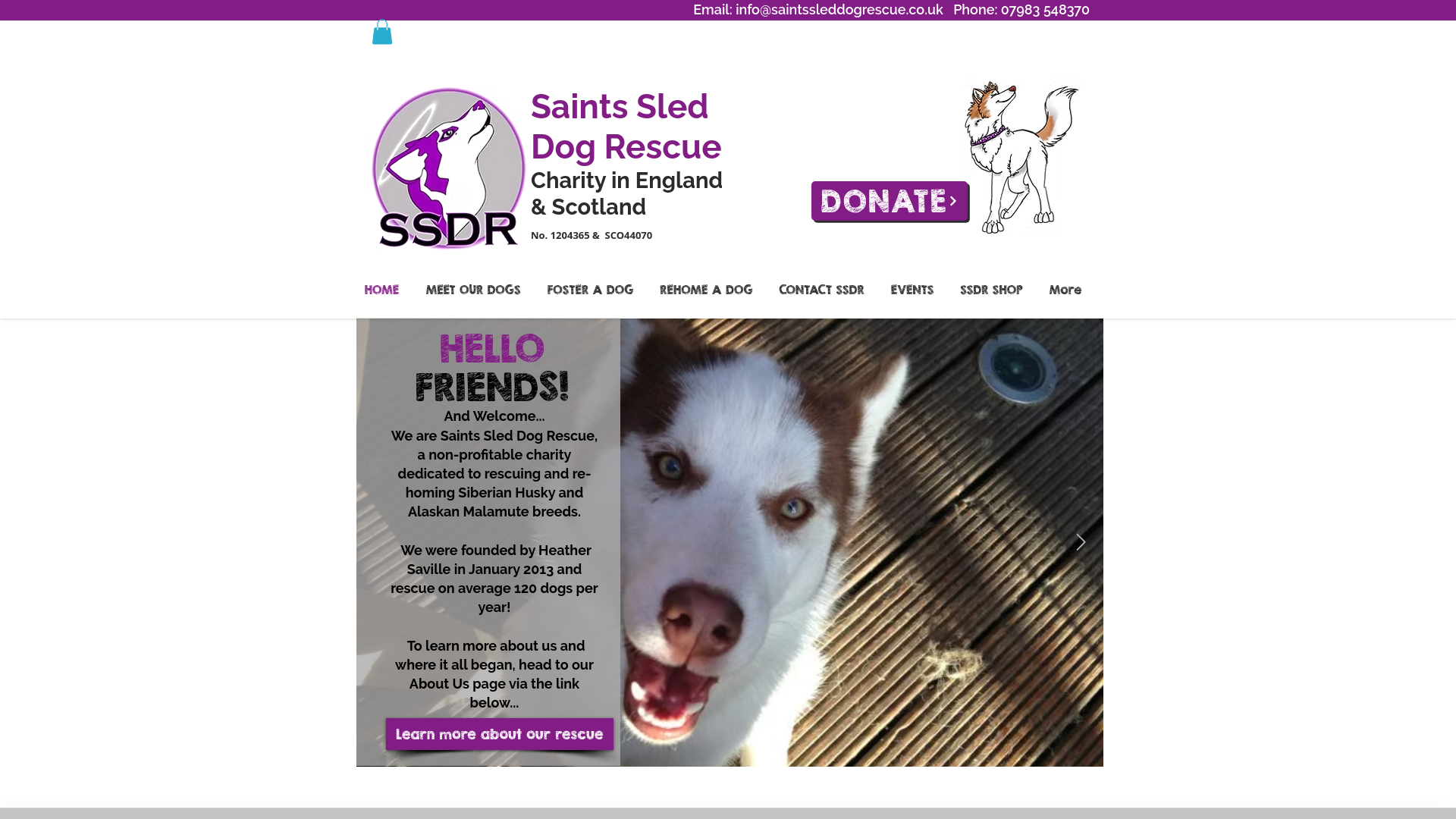 Website screenshot