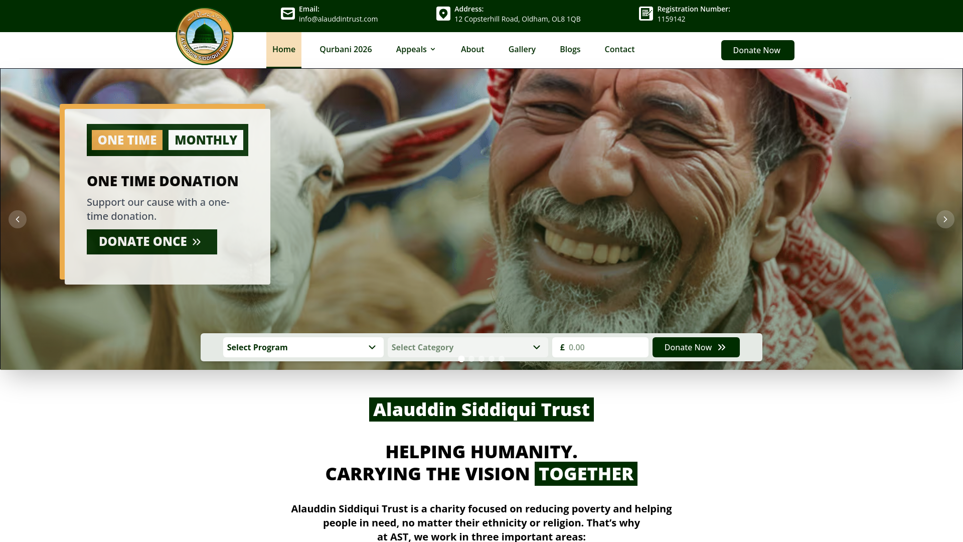 Website screenshot