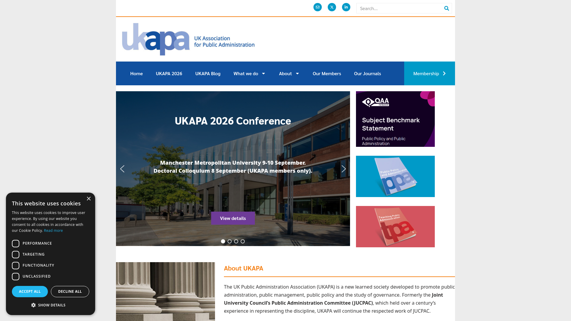 Website screenshot