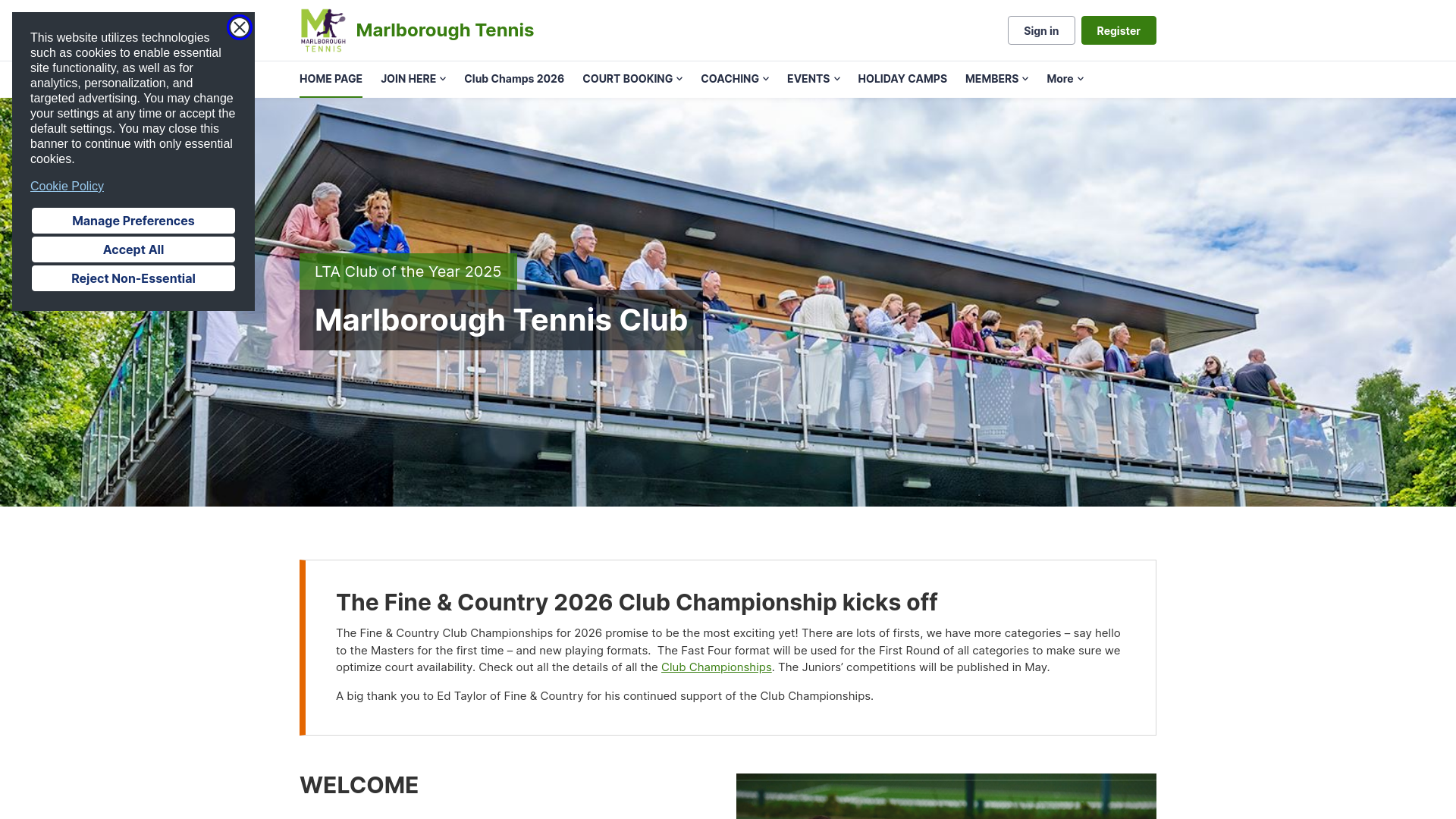 Website screenshot