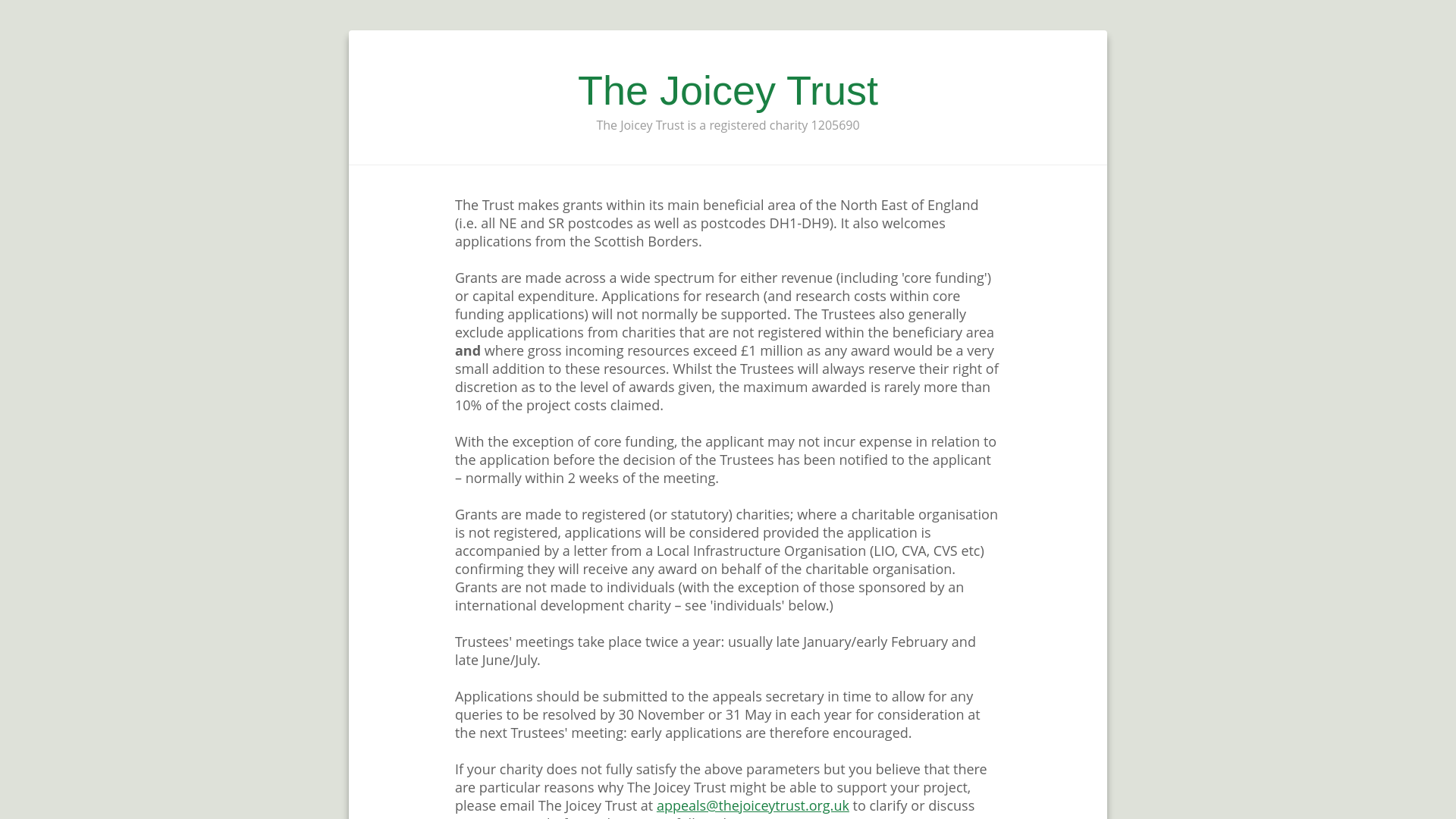 Website screenshot