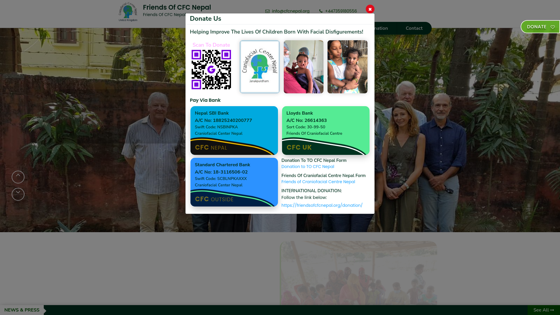 Website screenshot