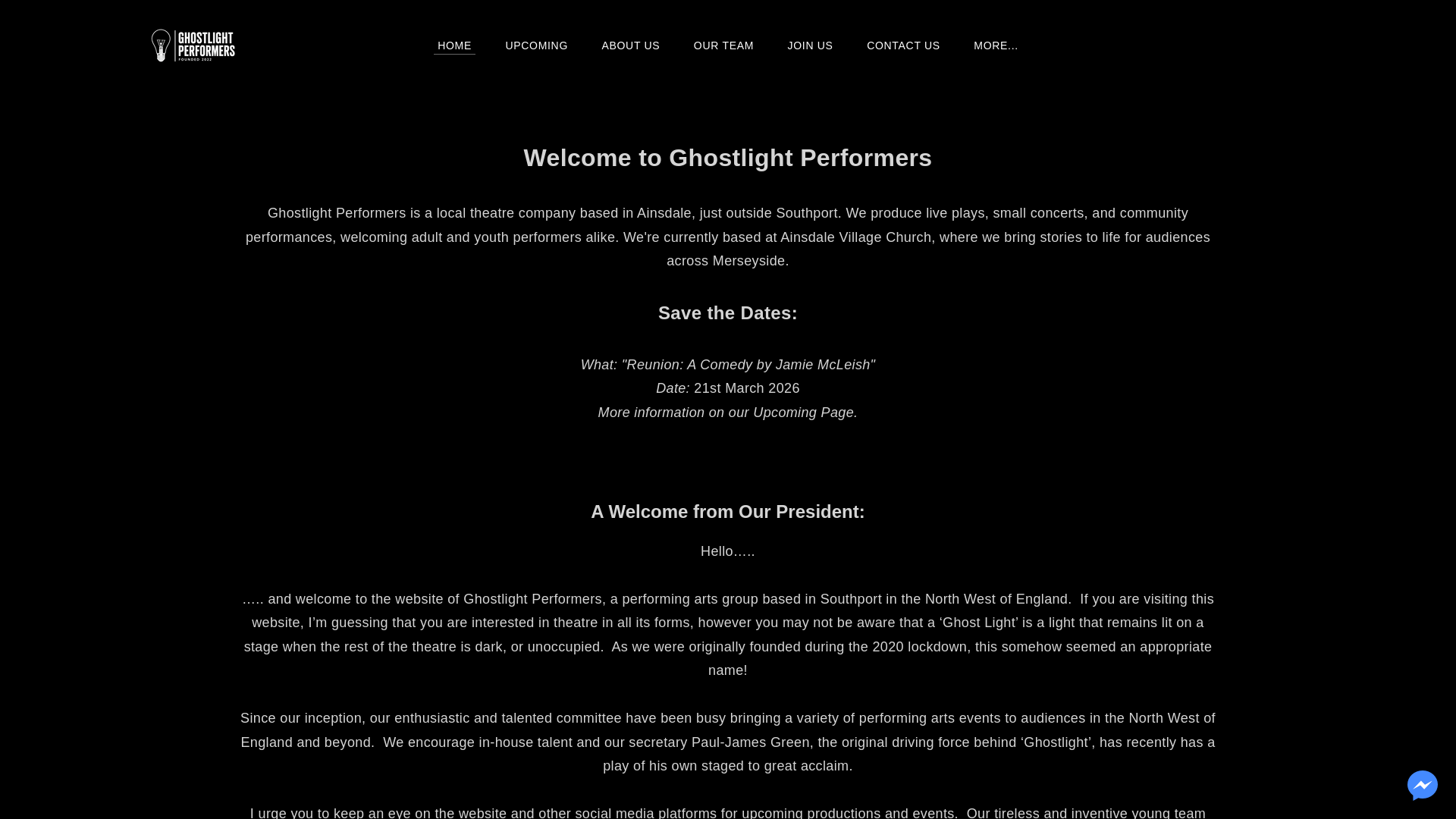 Website screenshot