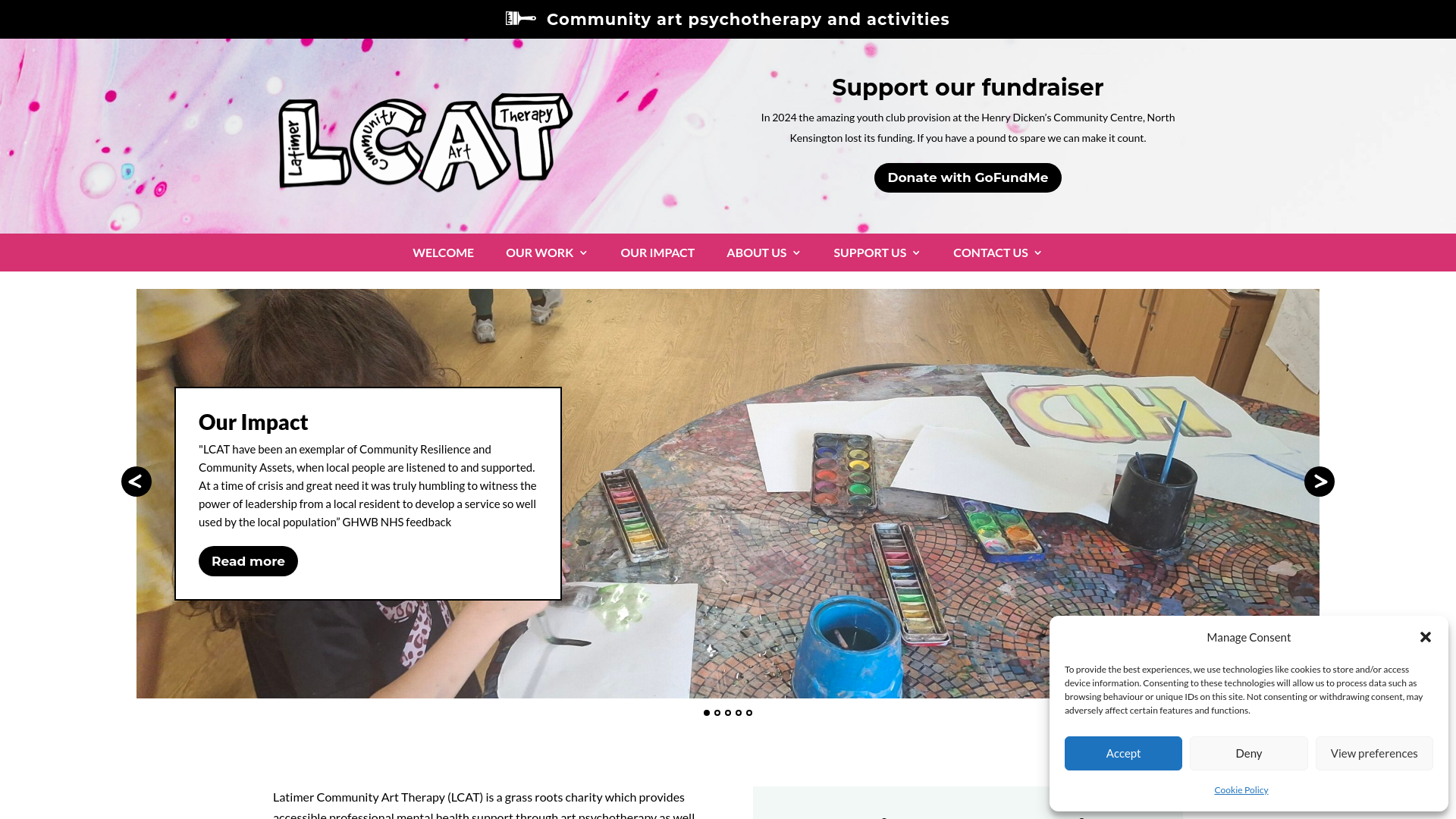 Website screenshot