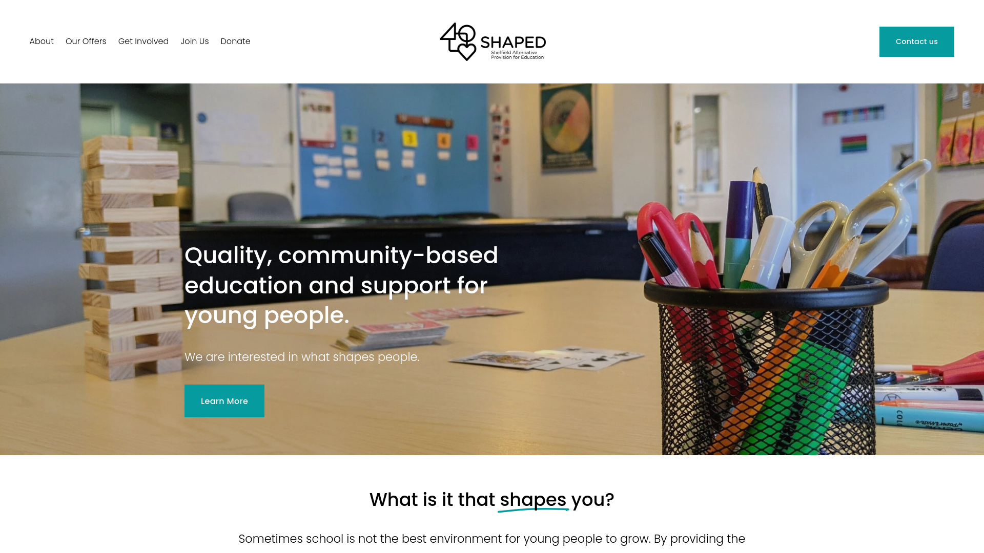 Website screenshot