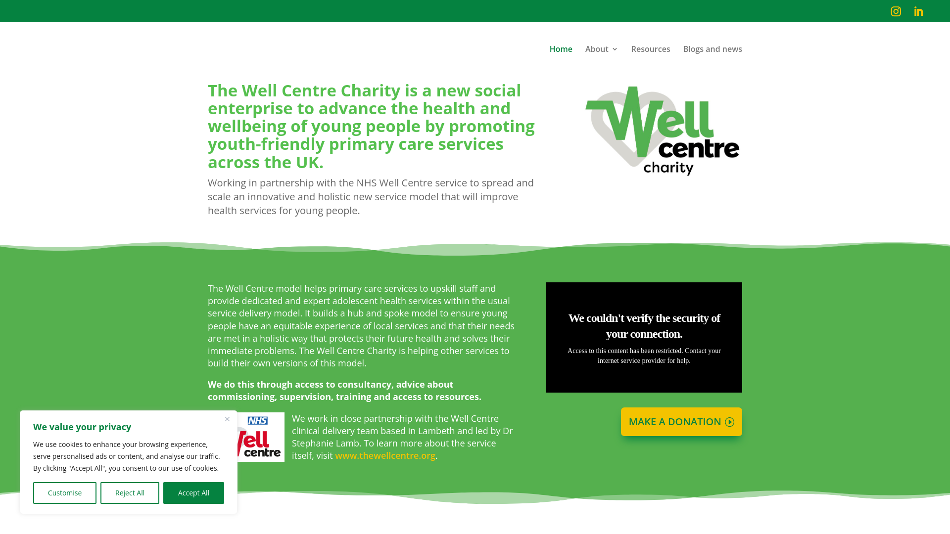 Website screenshot