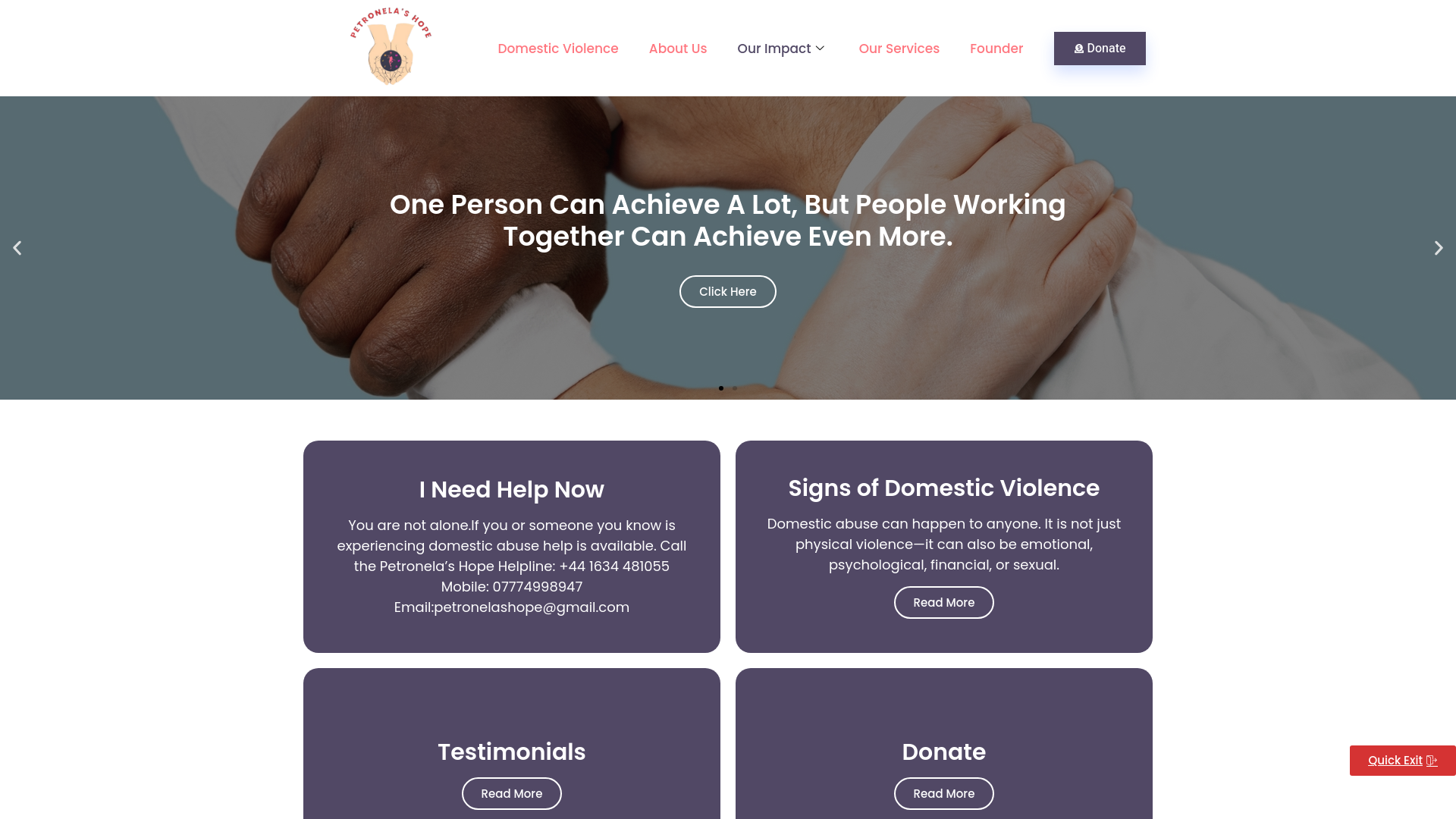 Website screenshot