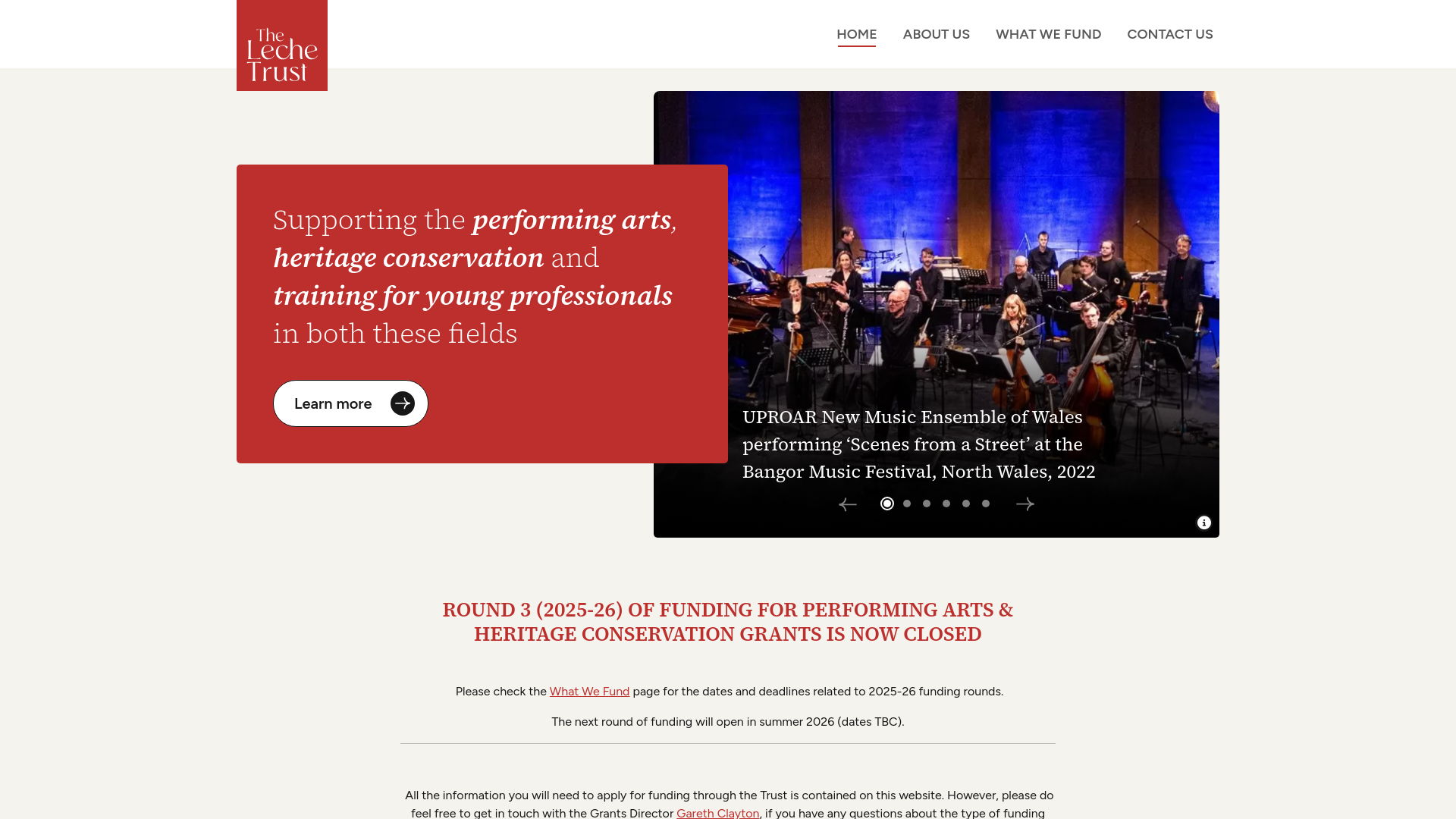 Website screenshot