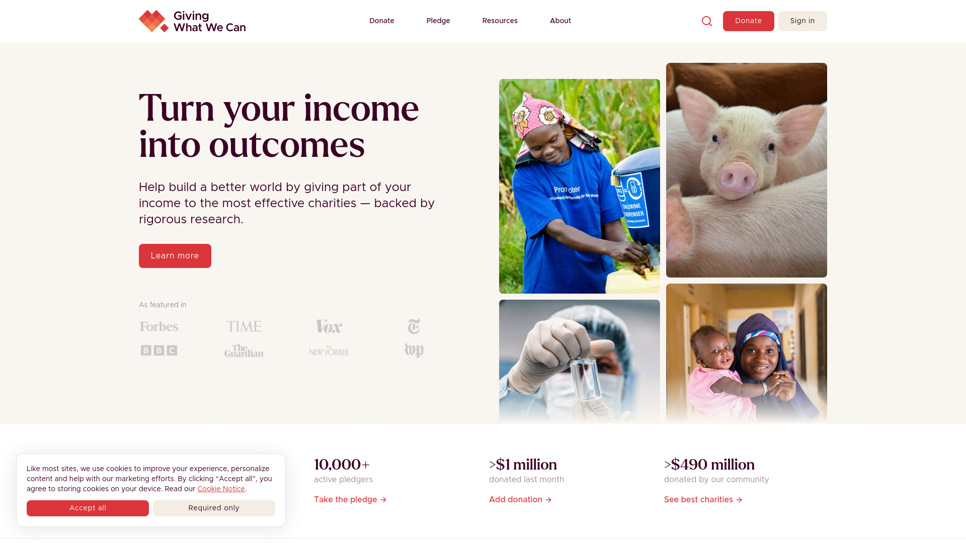 Website screenshot