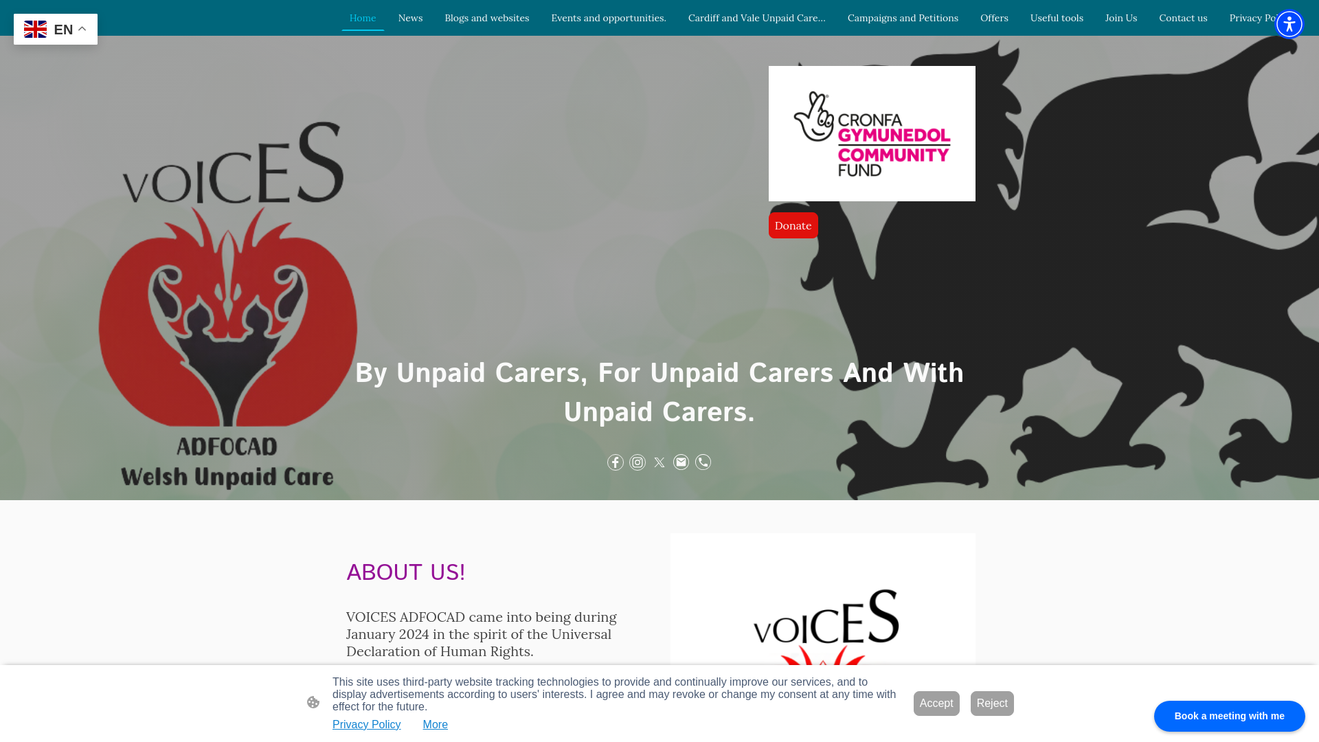 Website screenshot